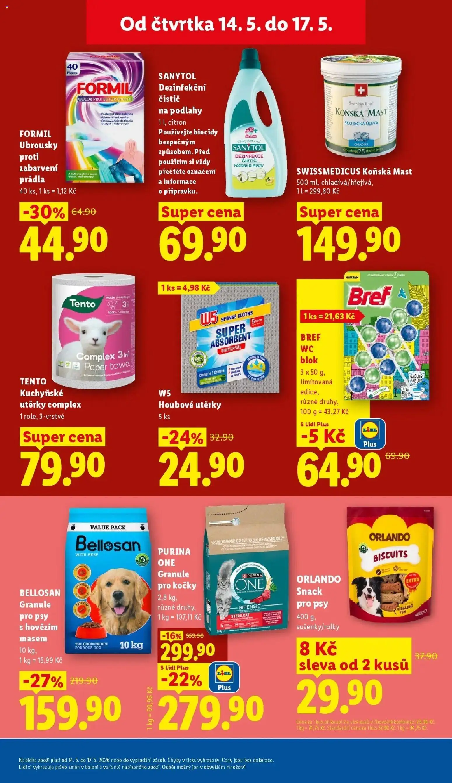 Lidl aktuální leták od 14.05.2026 | Strana: 35 | Produkty: Wc blok, Citron, Sanytol, WC blok Bref