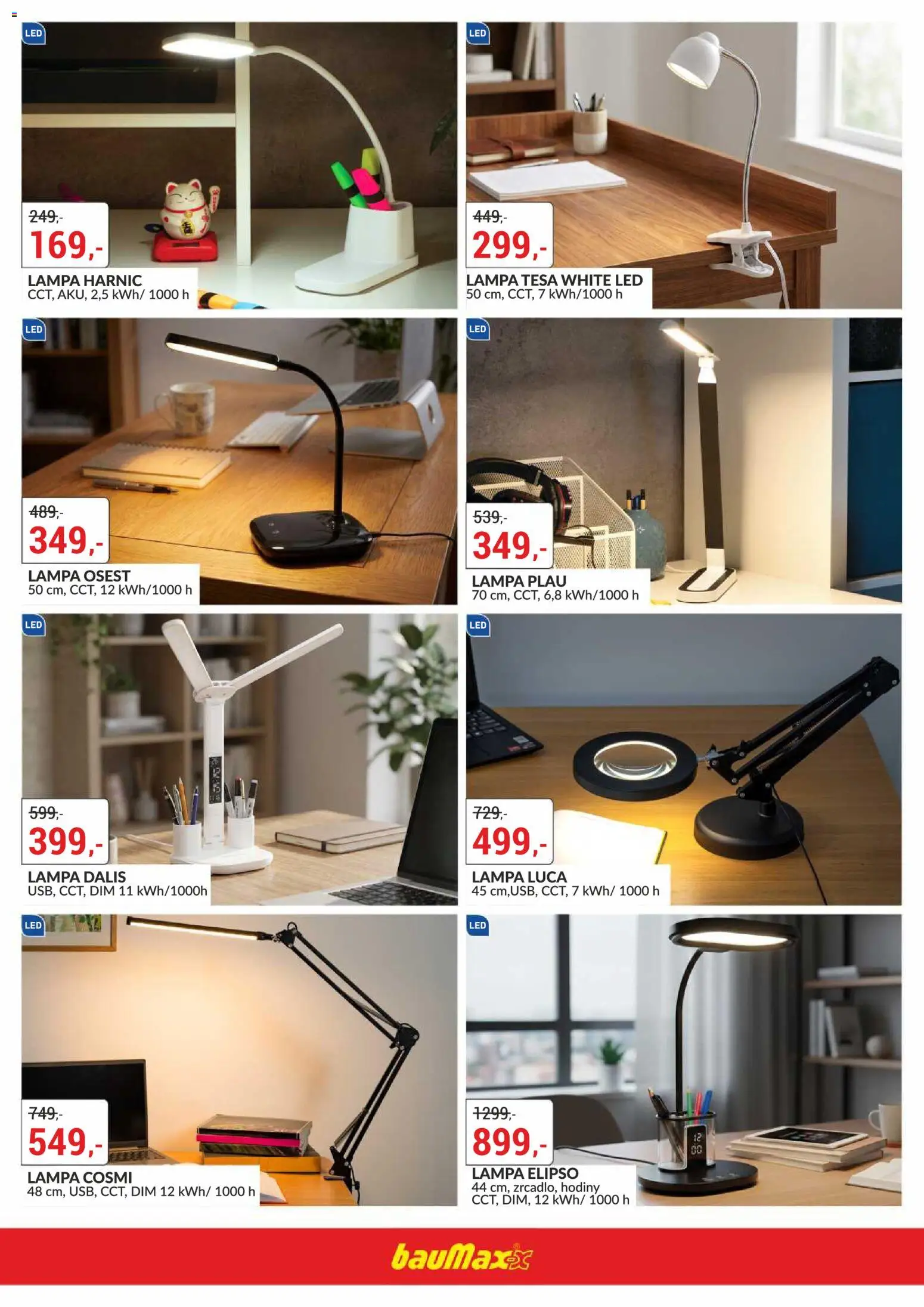 BAUMAX leták - Back to school od 13.08.2026 | Strana: 12 | Produkty: Hodiny, Lampa, LED