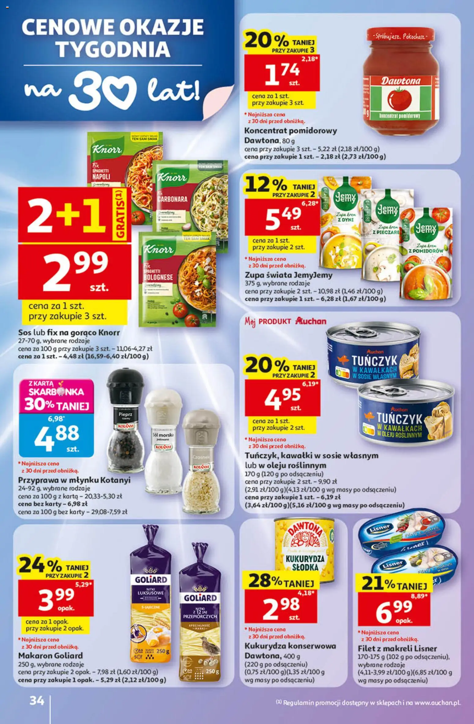 Auchan gazetka - 30 Lat Hipermarket od 14.05.2026 | Strona: 34