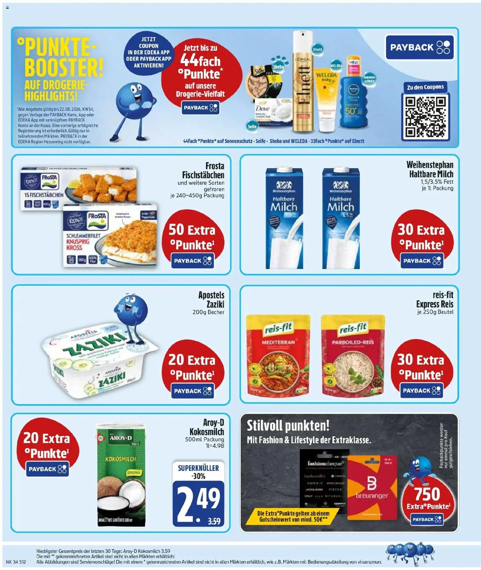 Edeka Prospekt Altmannstein (ab 17.08.2026) » Angebote Online | Seite: 14 | Produkte: Sheba, Milch, Haltbare milch, Fischstabchen