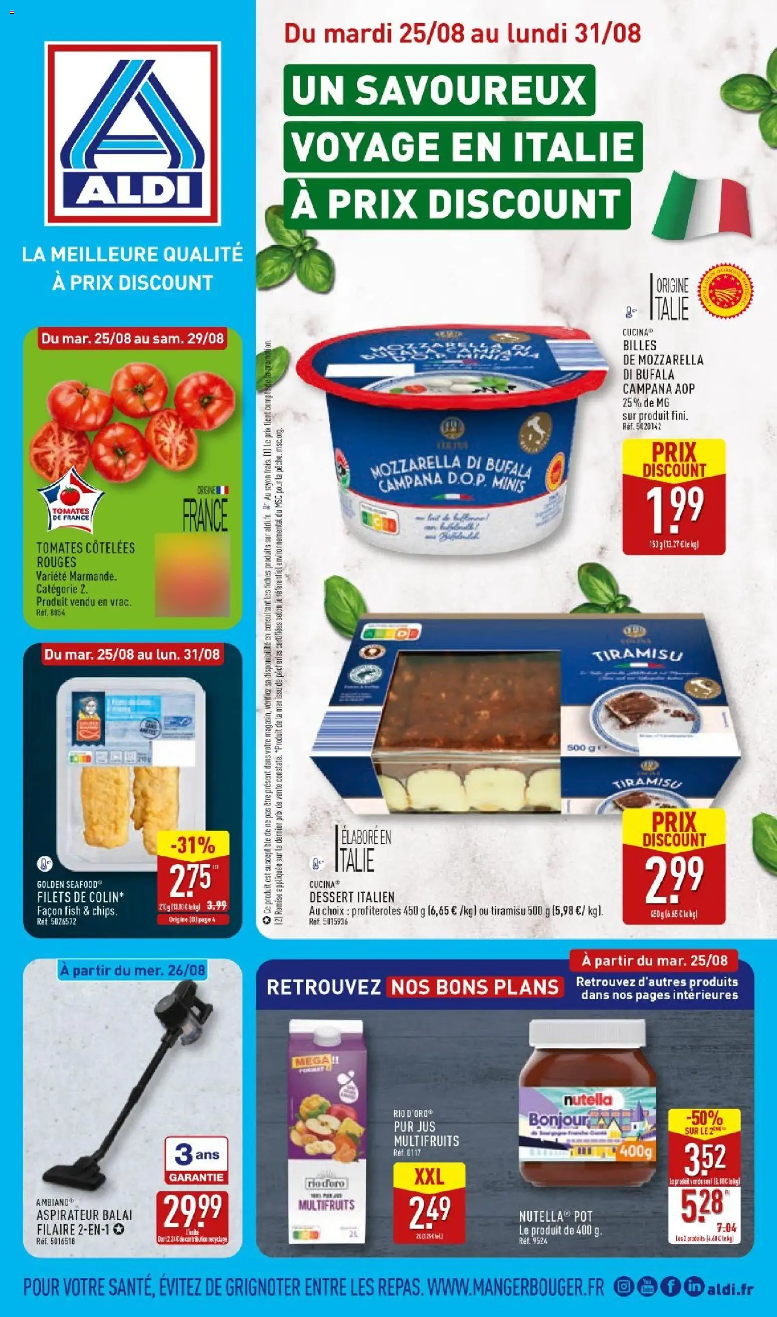 {H1} | Page: 1 | Produits: Dessert, Balai, Aspirateur balai, Tomates
