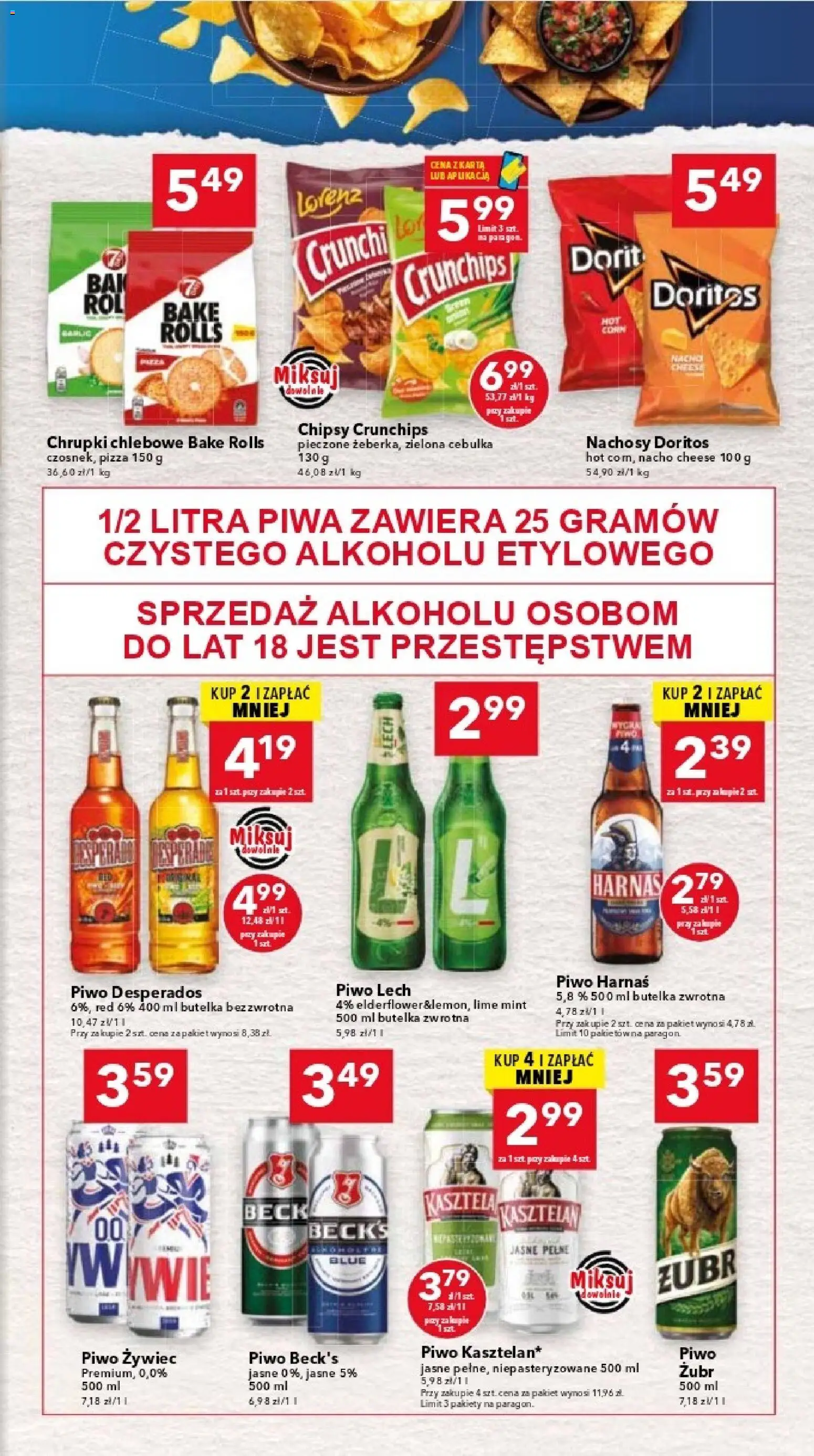 Lewiatan gazetka - Katowice od 02.07.2026 | Strona: 7 | Produkty: Chipsy, Chrupki, Doritos, Harnaś