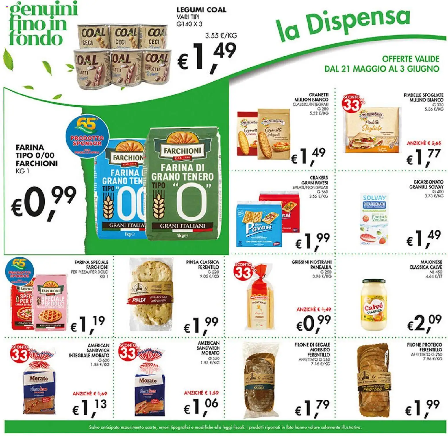 Volantino Coal del 21.05.2026 | Pagina: 19 | Prodotti: Legumi, Bicarbonato, Ceci, Frutta