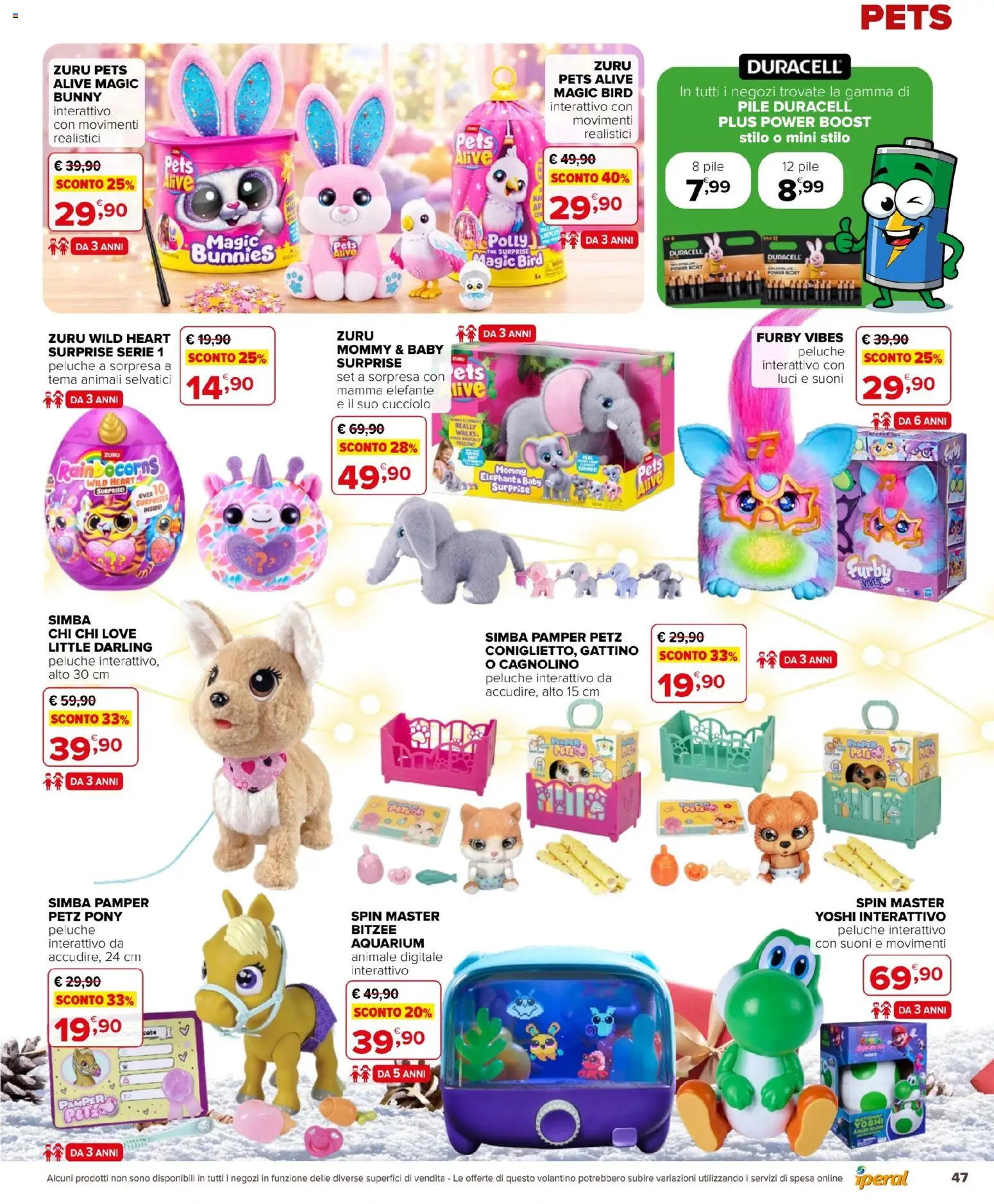 Volantino Iperal del 28/10/2026 | Pagina: 47 | Prodotti: Pile, Peluche, The