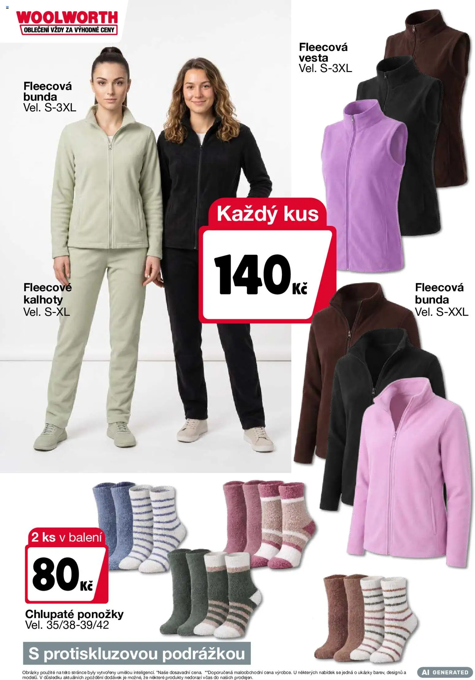 Nové Woolworth akcie – leták je platný od 02.10.2026 | Strana: 2 | Produkty: Vesta, Bunda, Ponožky