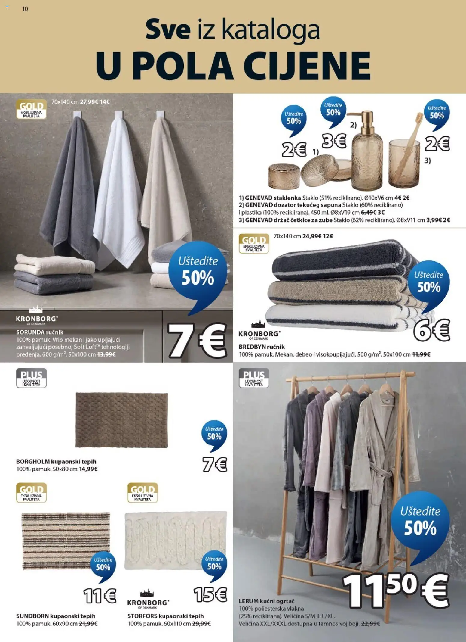 JYSK katalog | vrijedi od 05.08.2026 | Stranica: 10 | Proizvodi: Tepih, Ručnik, Jar, Kućni ogrtač
