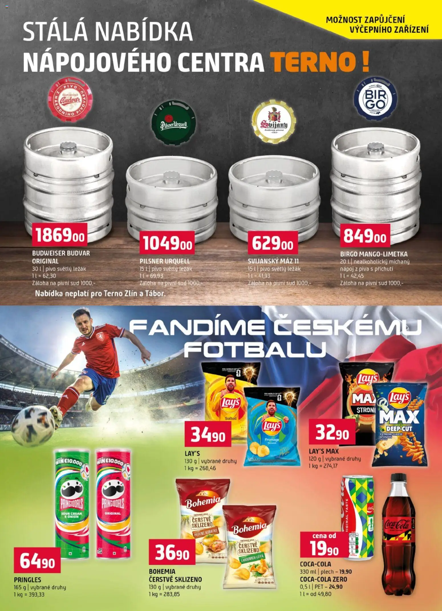 Terno leták od 10.06.2026 | Strana: 16 | Produkty: Pivo, Pilsner Urquell, Lay's, Cola