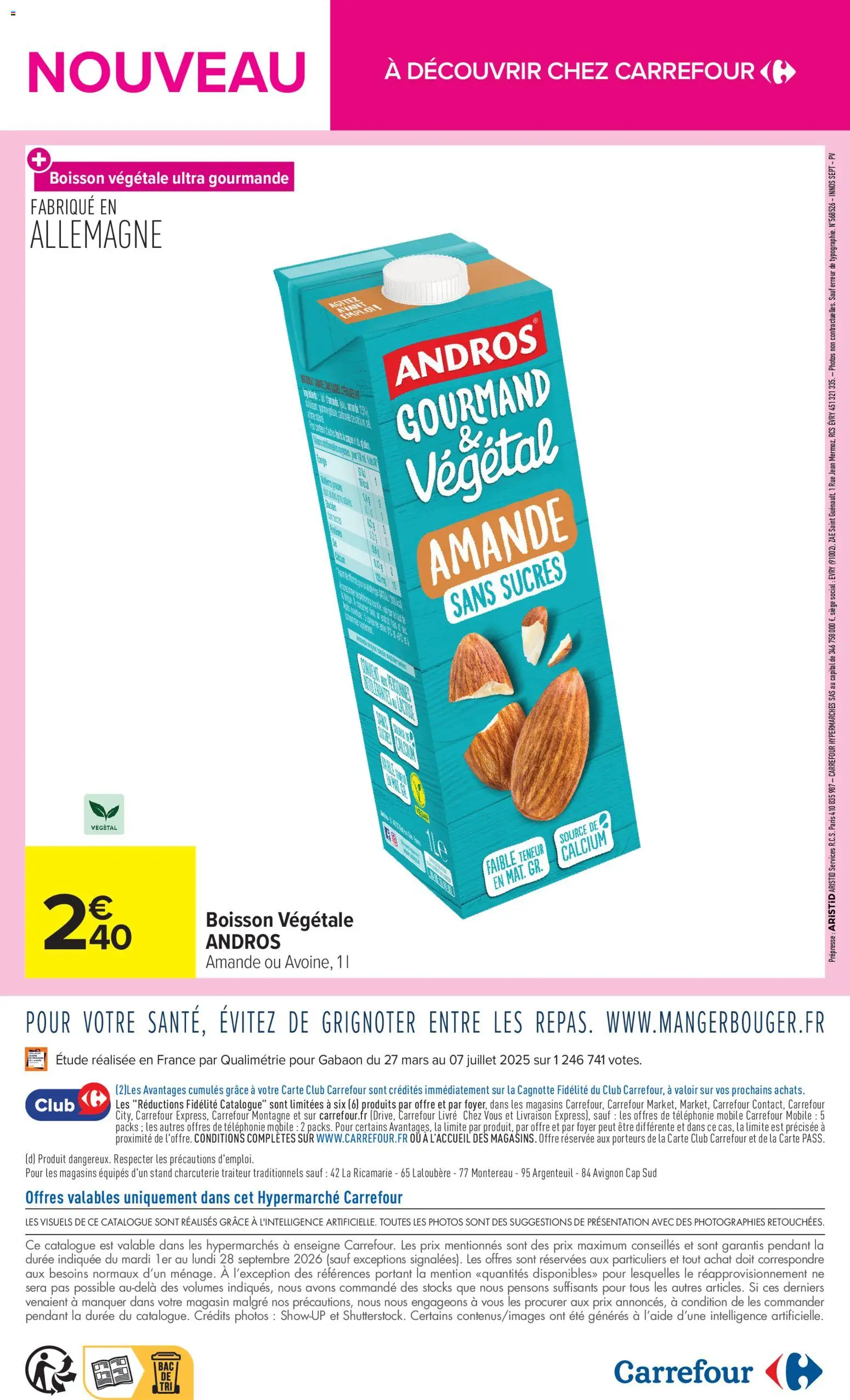 {H1} | Page: 16 | Produits: Amande, Charcuterie, Boisson, Jean