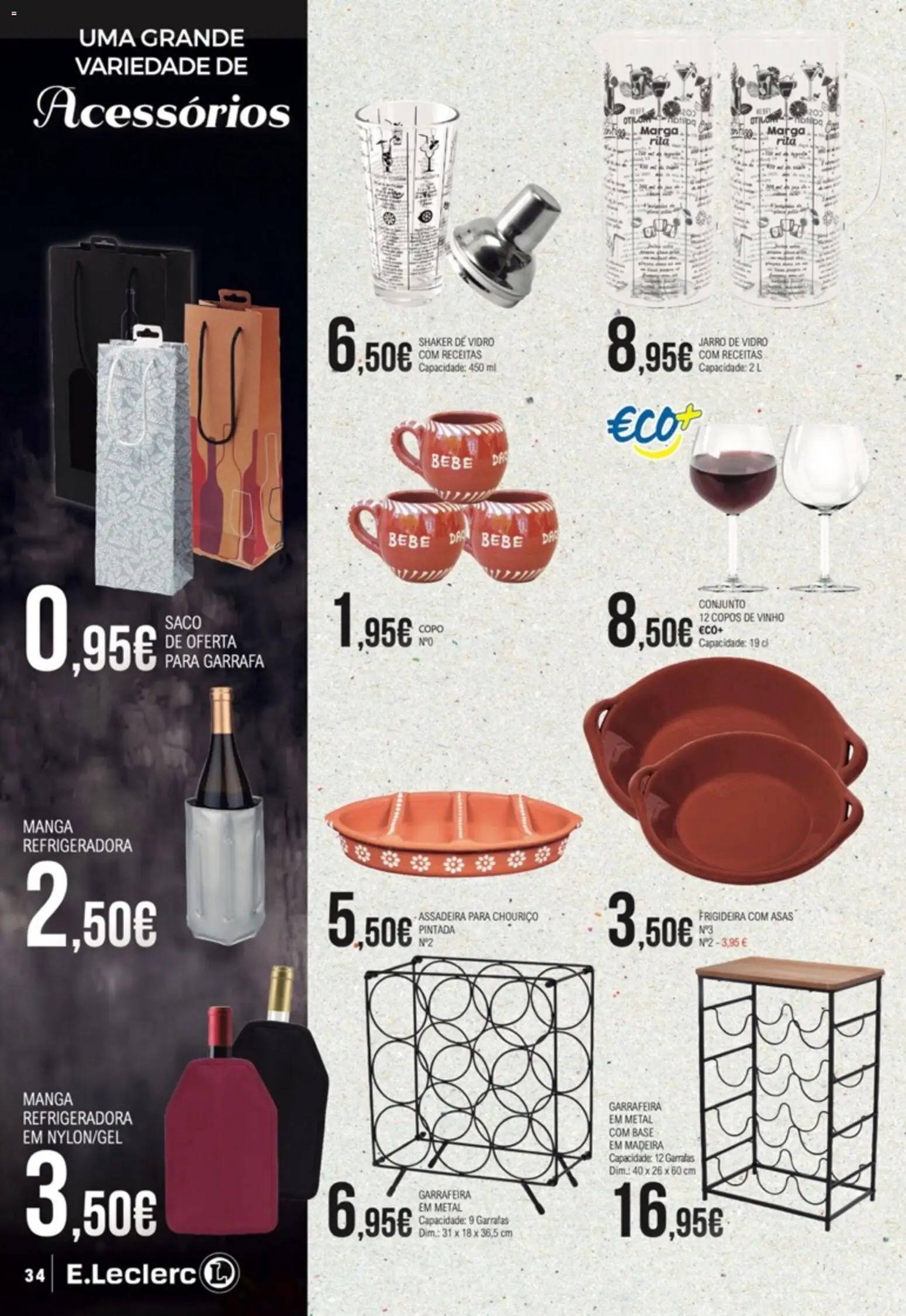 E.Leclerc folheto Feira dos Vinhos │ válido de 01/10/2026 | Página: 34 | Produtos: Manga, Base, Vinho, Chouriço