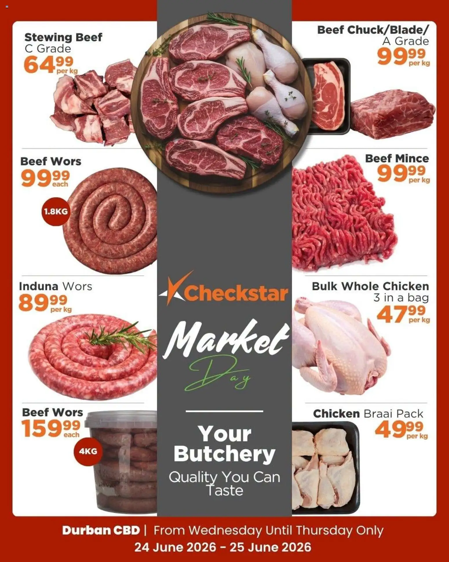 New Check Star catalogue – valid from 24/06/2026 | Page: 6 | Products: Bag, Chicken, Beef