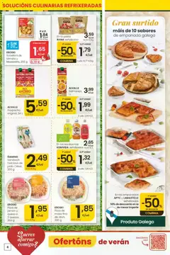Vista previa Eroski folleto válido desde el 30/07/2026 | Página: 6 | Productos: Jamón, Pizza, Pasta, Gazpacho