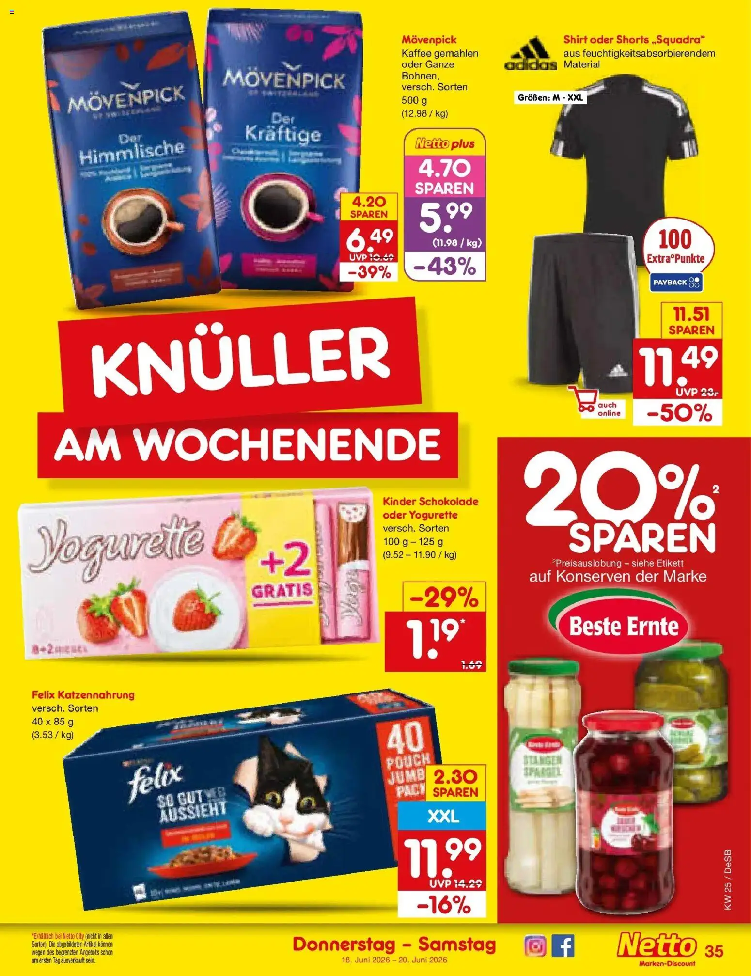 Netto Marken-Discount Prospekt Waiblingen-Bittenfeld – gültig ab 15.06.2026 | Seite: 47 | Produkte: Shirt, Kinder schokolade, Kaffee, Schokolade