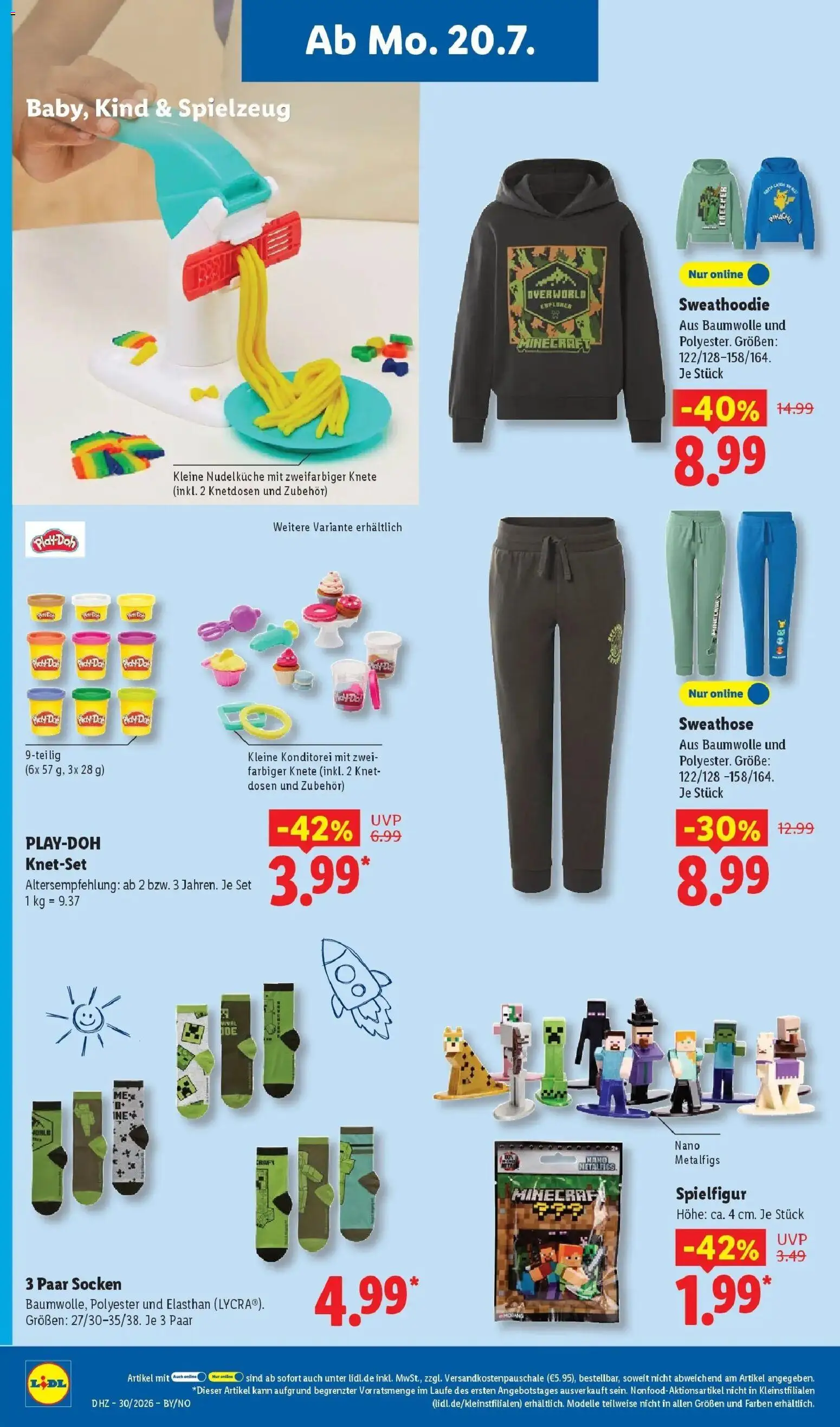 Lidl Prospekt Emlichheim – gültig ab 20.07.2026 | Seite: 34 | Produkte: Sweathose, Socken