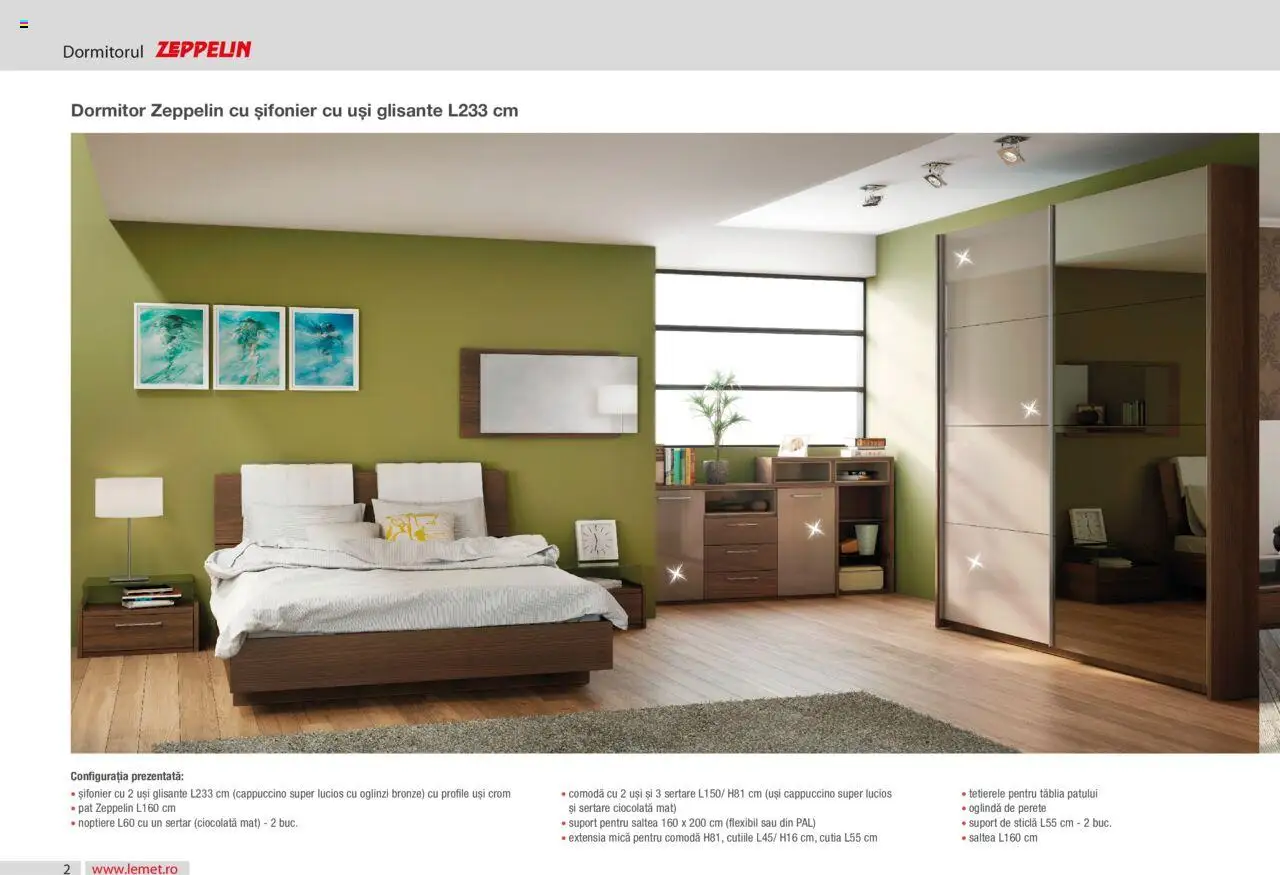 Noul catalog Lem’s – valabil de la 17.11.2023 | Pagină: 2 | Produse: Pat, Saltea, Șifonier, Oglindă