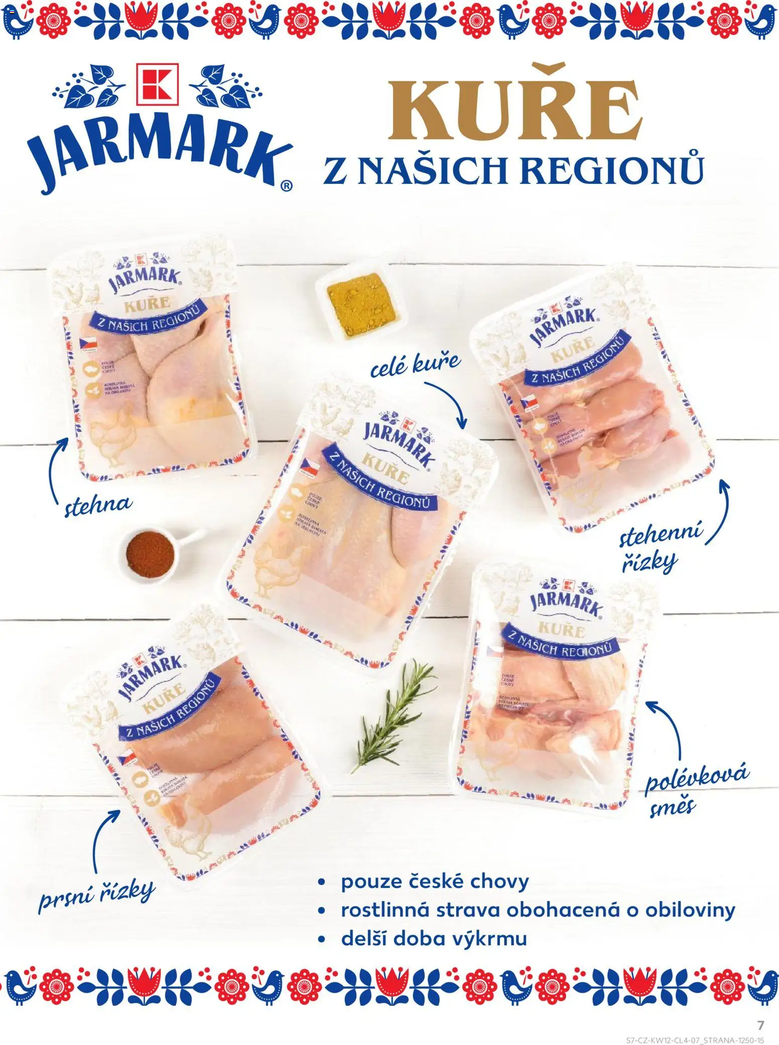 Kaufland leták - Plzeň od 18.03.2026 | Strana: 7 | Produkty: Stehenní řízky, Kuře