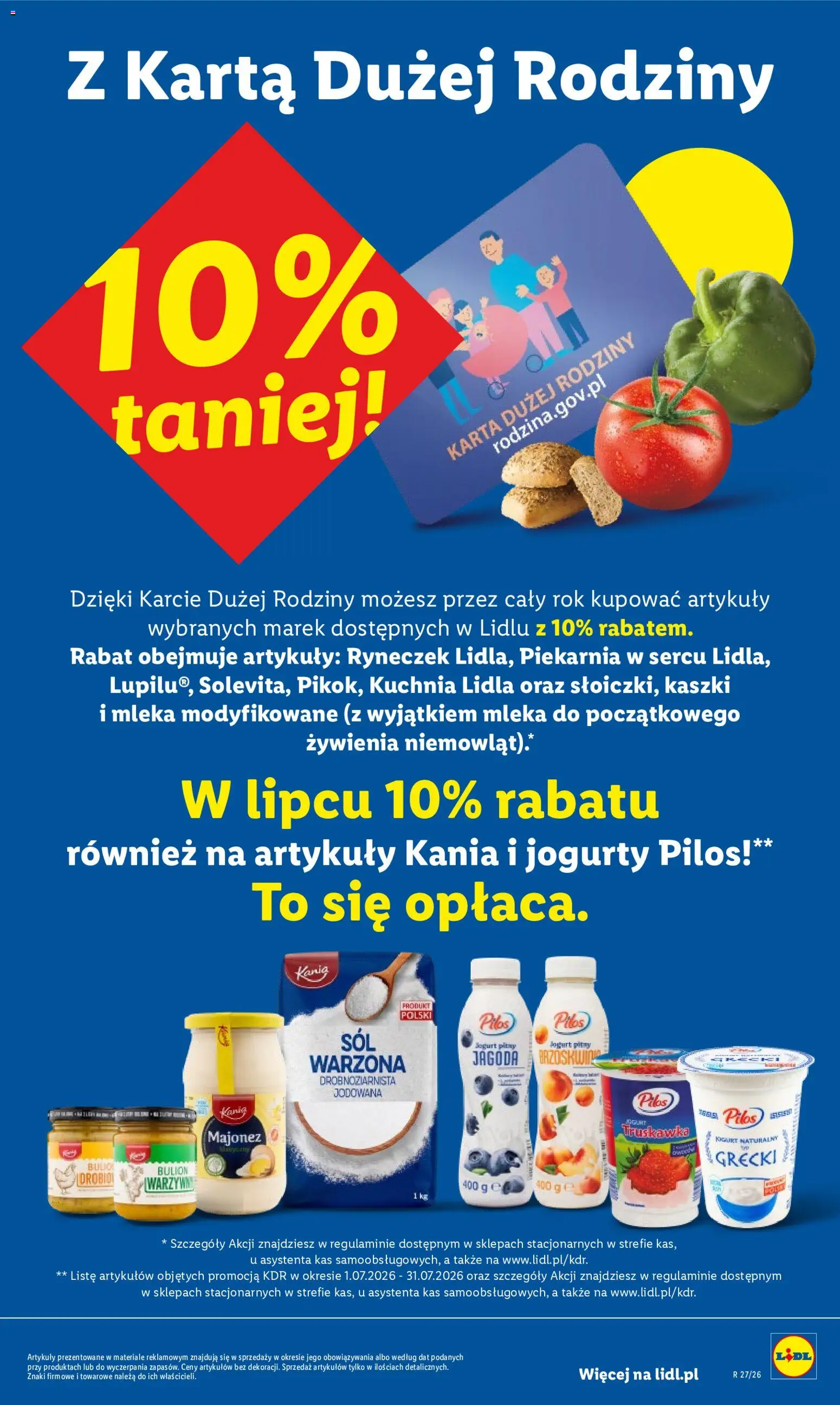Lidl gazetka od 20.07.2026 | Strona: 81 | Produkty: Bulion drobiowy, Karta, Jogurt naturalny, Majonez