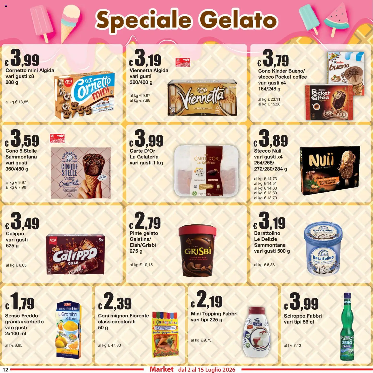 Volantino Sì con Te del 02/07/2026 | Pagina: 12 | Prodotti: Cioccolato, Gelato, Noci, Menta