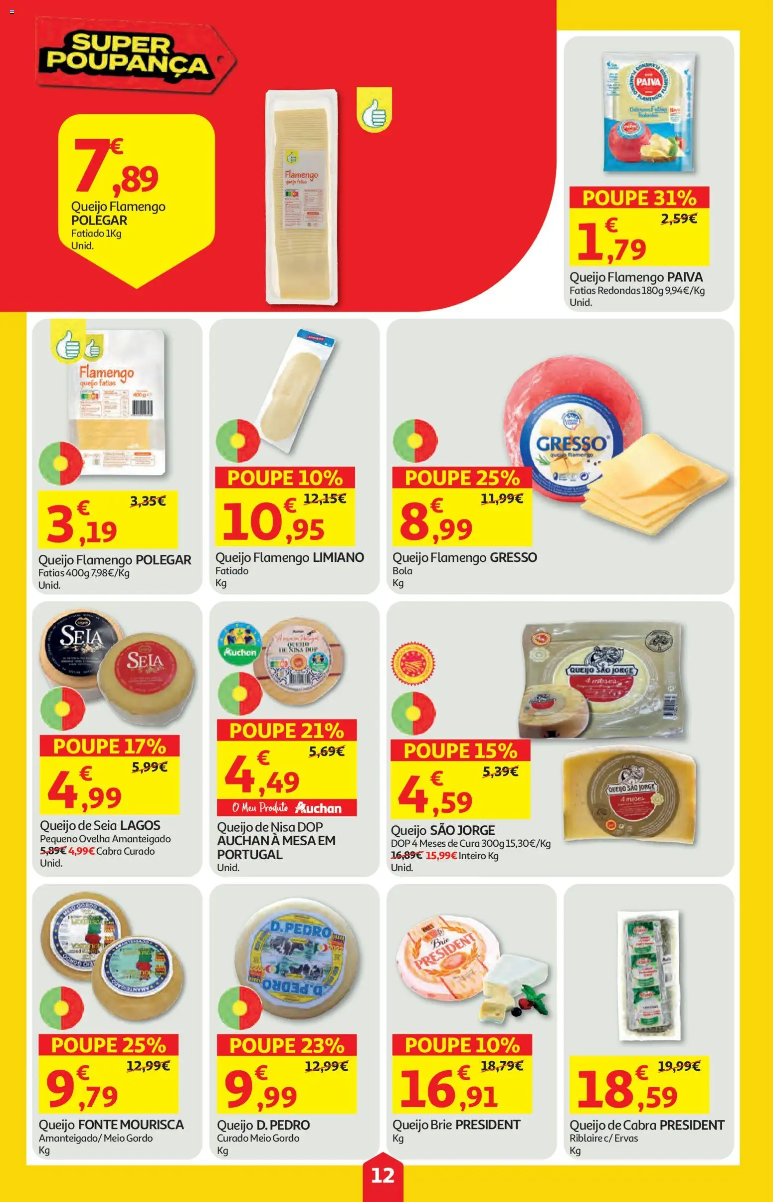 Auchan folheto │ válido de 02/07/2026 | Página: 12 | Produtos: Mesa, Queijo