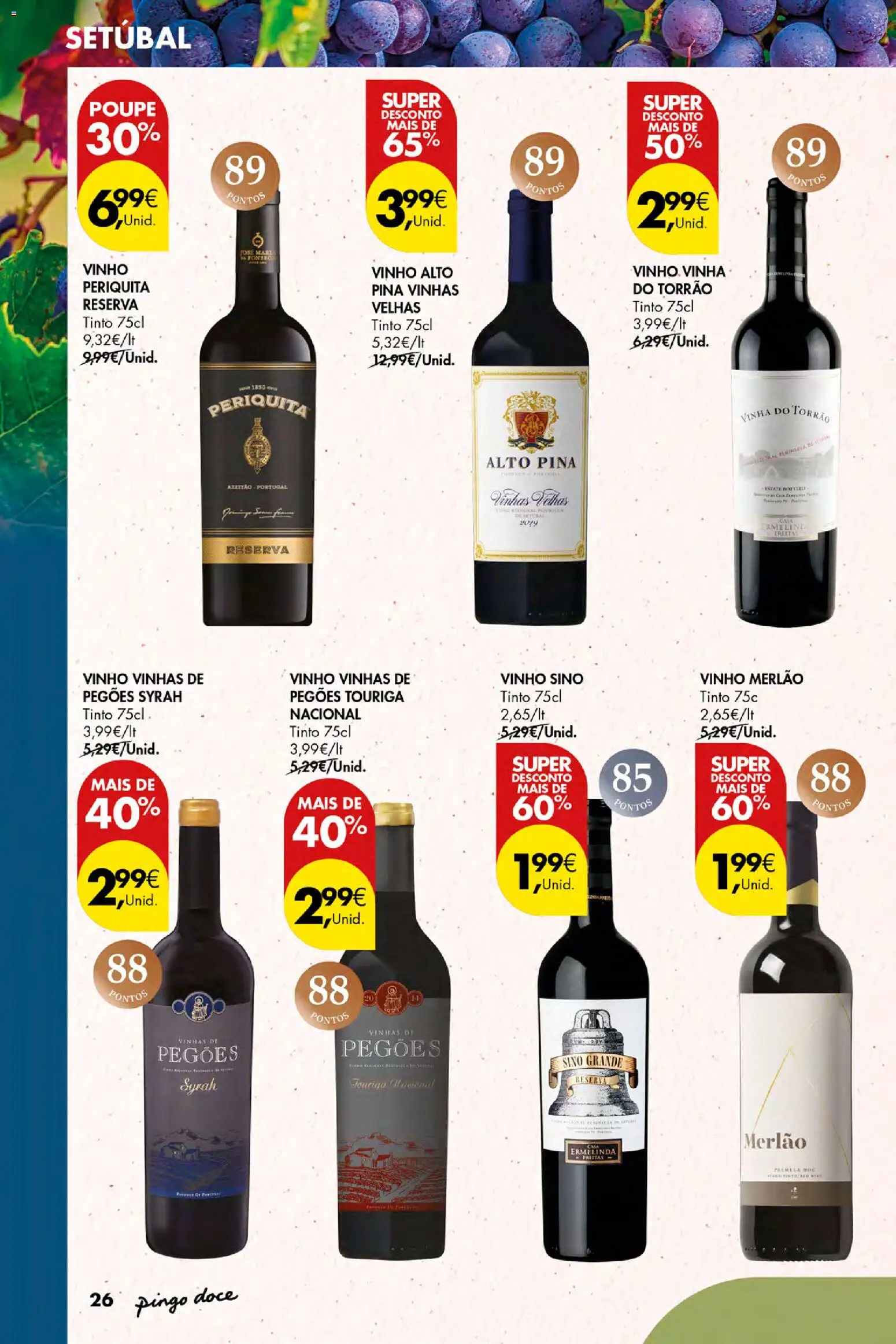Pingo Doce Vinhos e Sabores de Portugal Açores │ válido de 17/09/2026 | Página: 26 | Produtos: Vinho