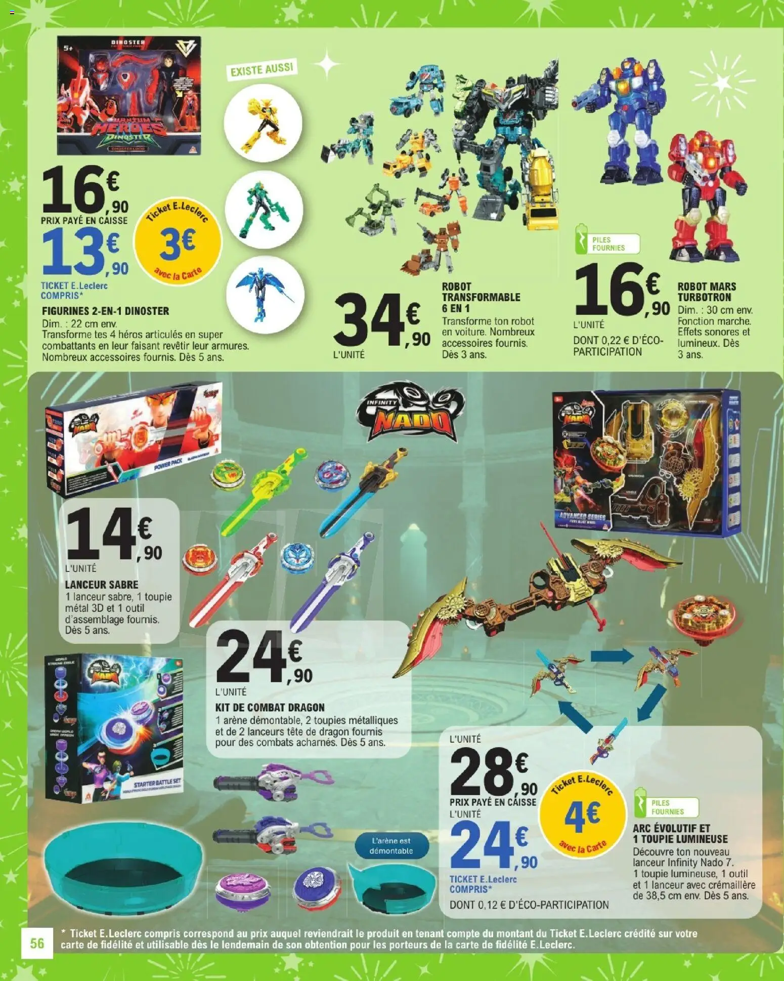 {H1} | Page: 56 | Produits: Robot, Figurines, Piles