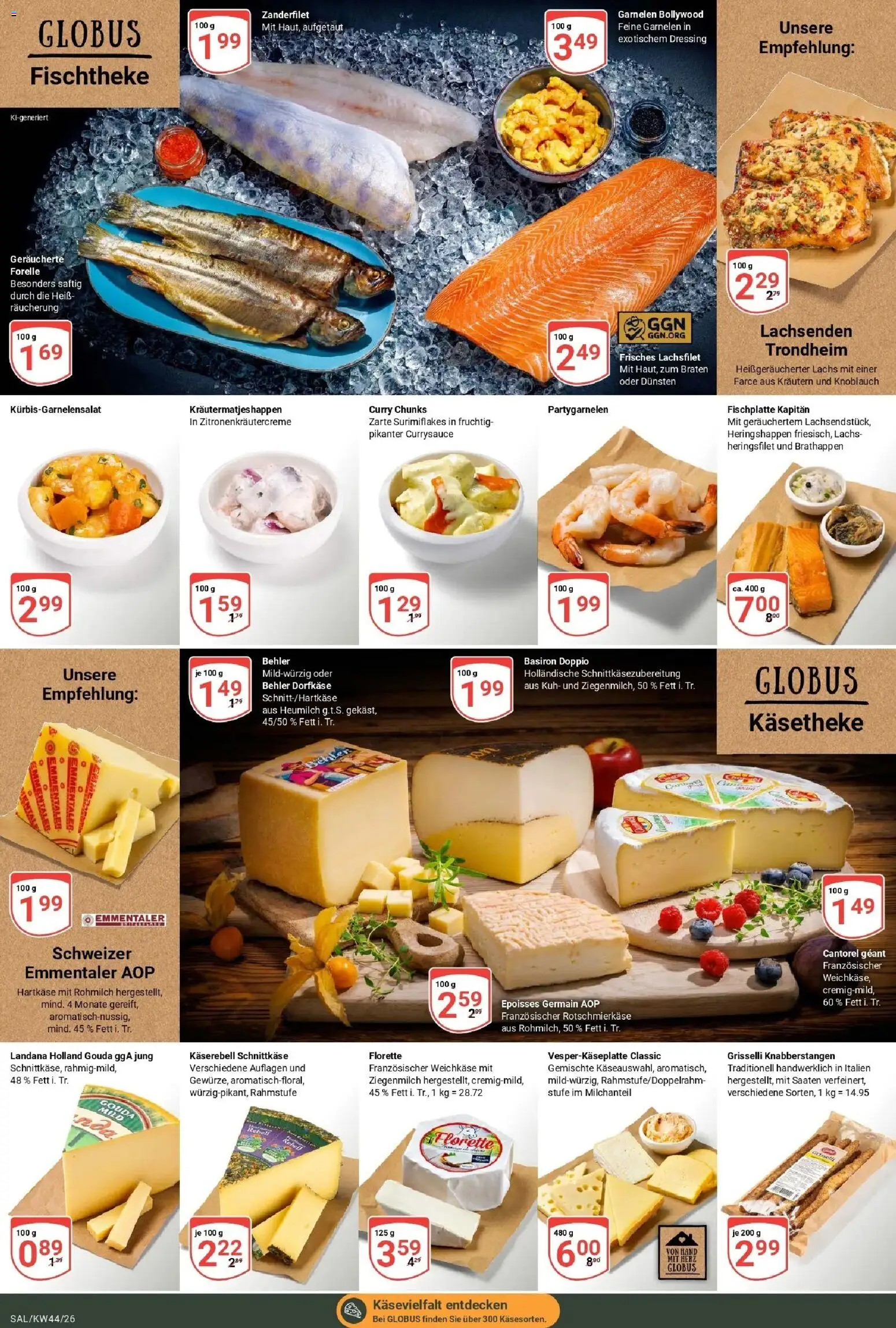 Globus Prospekt Saarlouis – gültig ab 26.10.2026 | Seite: 9 | Produkte: Gouda, Dressing, Garnelen, Knoblauch