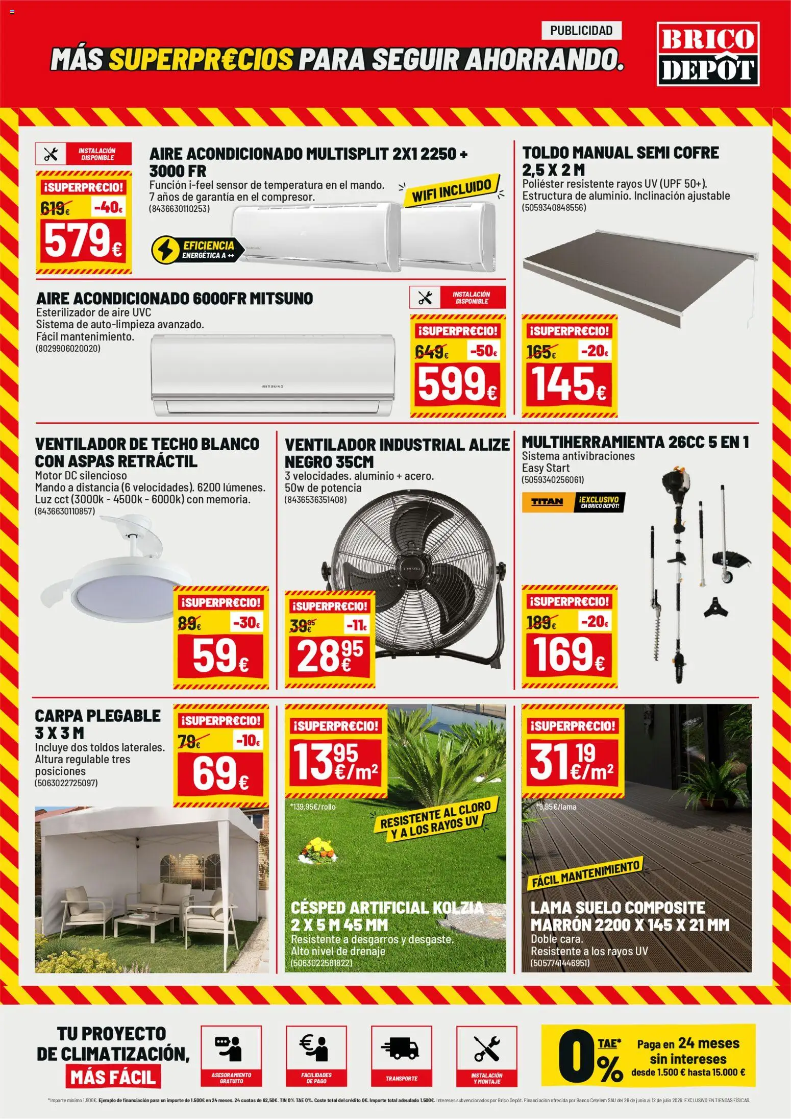 Brico Depôt folleto │ válido desde el 26/06/2026 | Página: 3 | Productos: Aire acondicionado, Ventilador