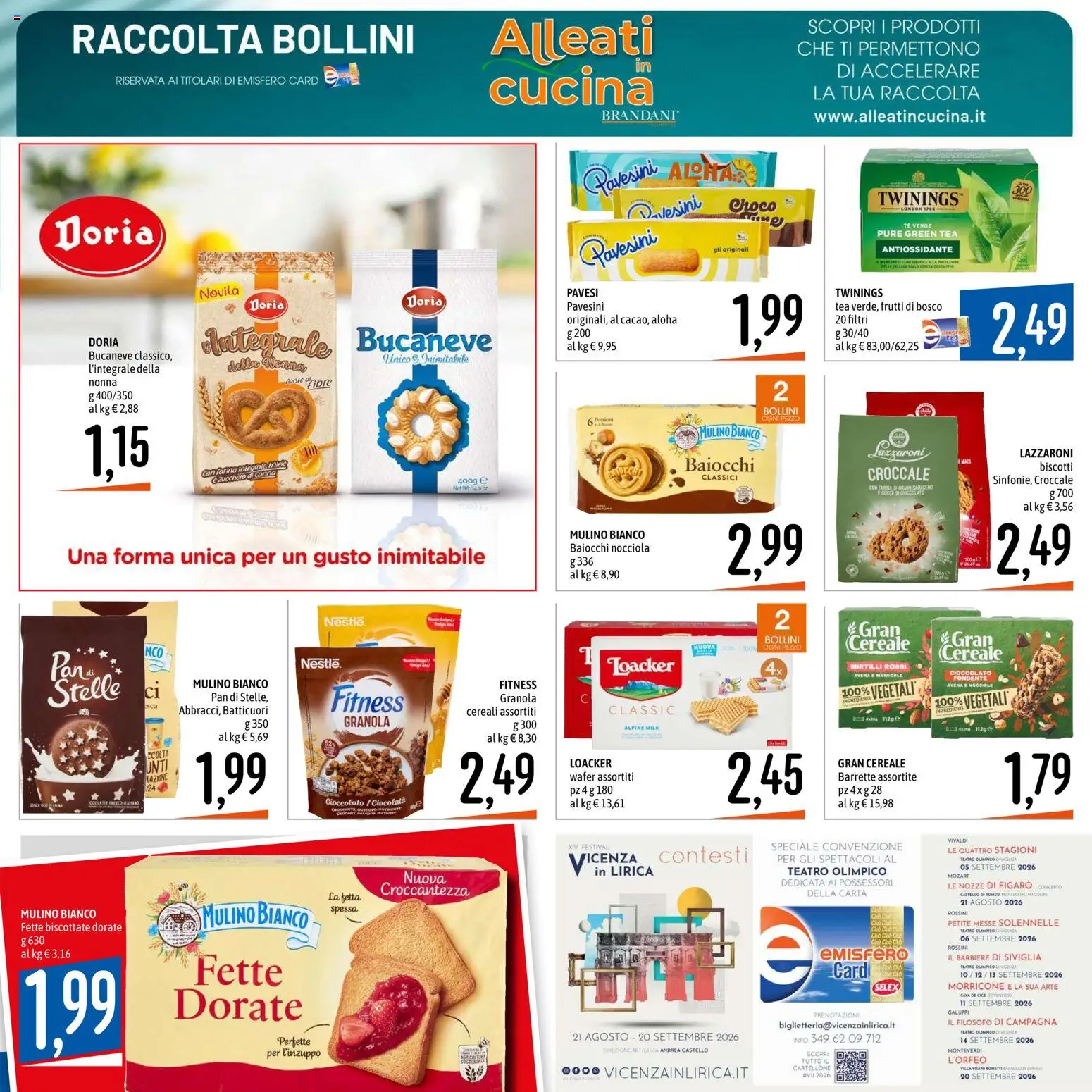 Volantino Emisfero del 09/07/2026 | Pagina: 5 | Prodotti: Cereali, Farina, Mais, Fette biscottate