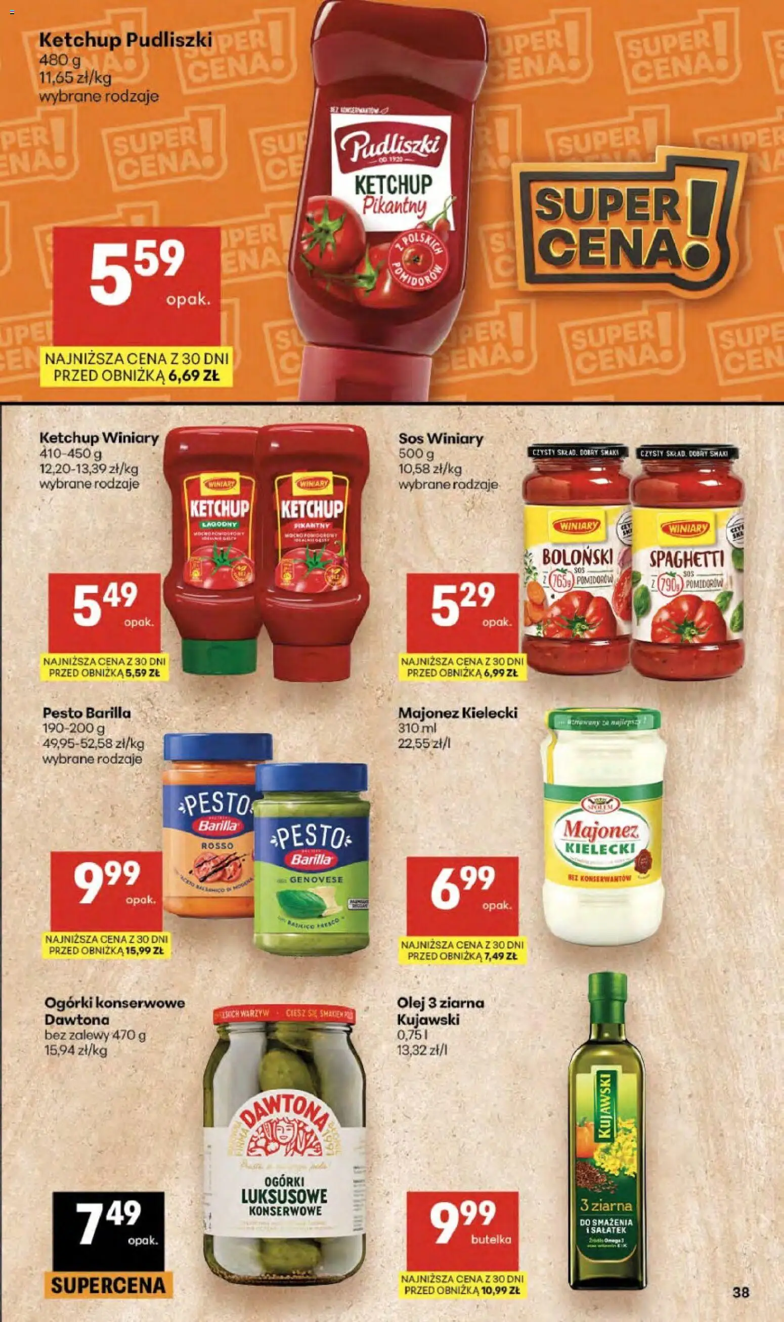 Delikatesy Centrum gazetka od 03.06.2026 | Strona: 38 | Produkty: Ketchup, Ogórki, Majonez, Sos