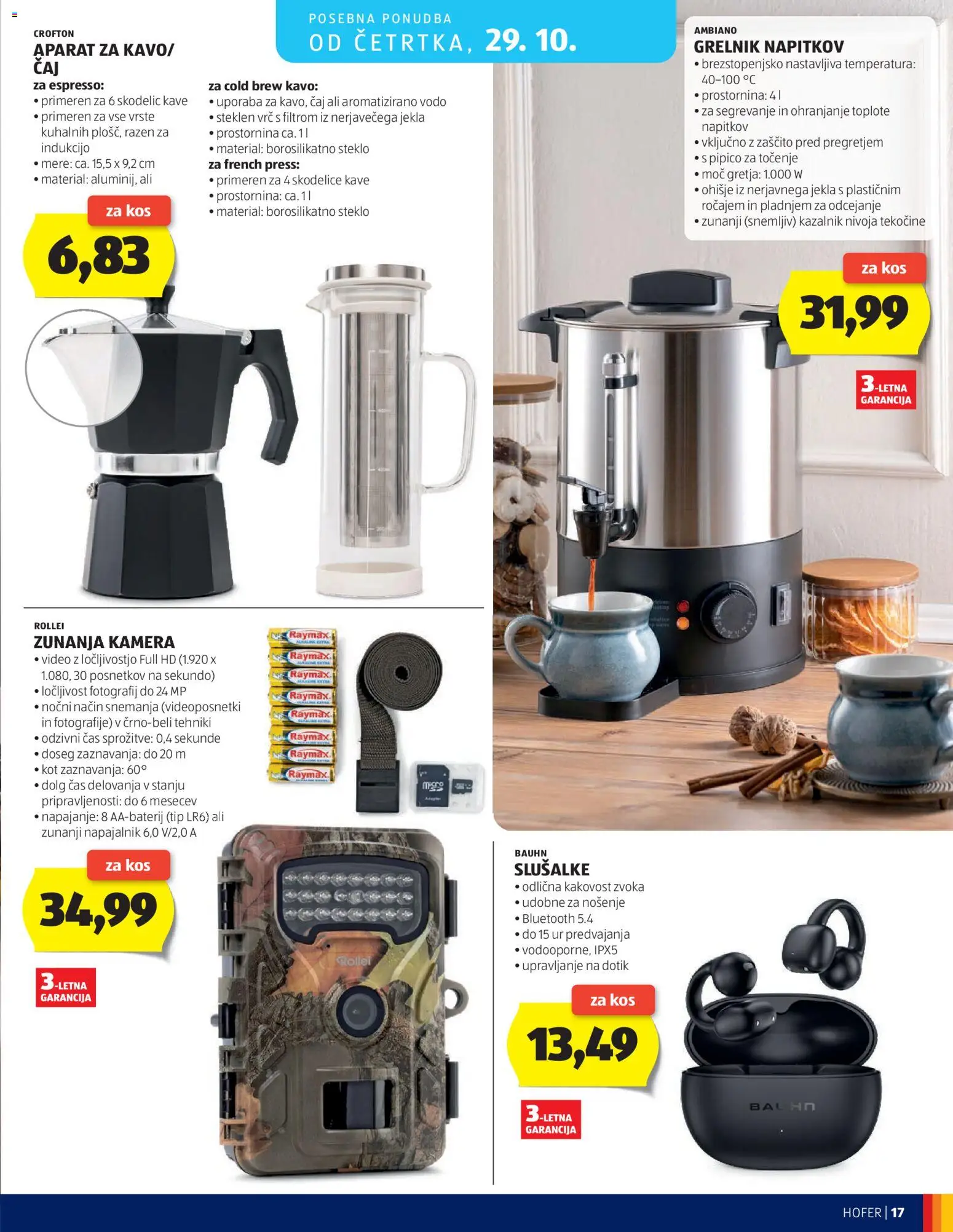 Novi Hofer katalog ponudbe – veljaven od 21.10.2026 | Stran: 17
