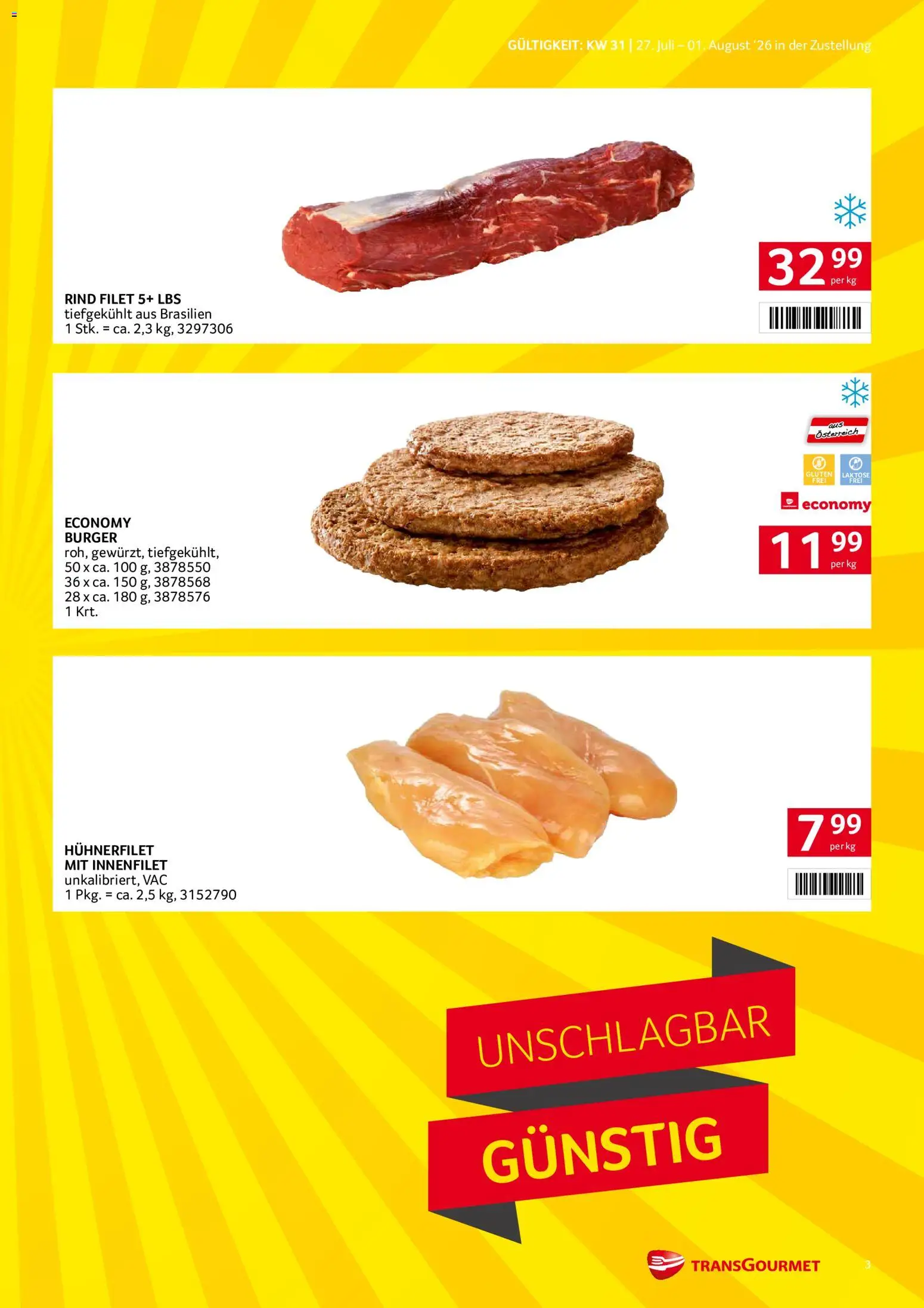 Transgourmet Zustellaktion gültig ab 27.07.2026 | Seite: 3