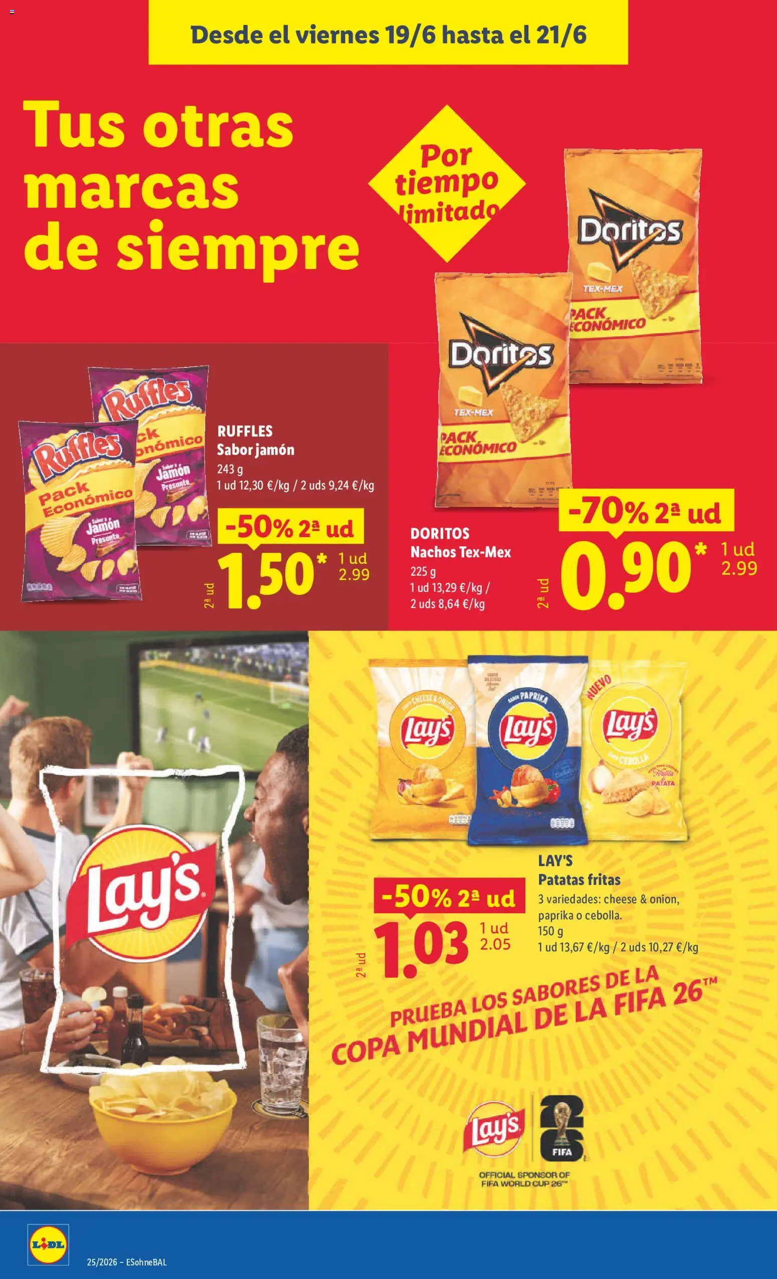 Lidl folleto │ válido desde el 15.06.2026 | Página: 52 | Productos: Καλτσάκια μισά, Jamón, Παγωμένο τσάι