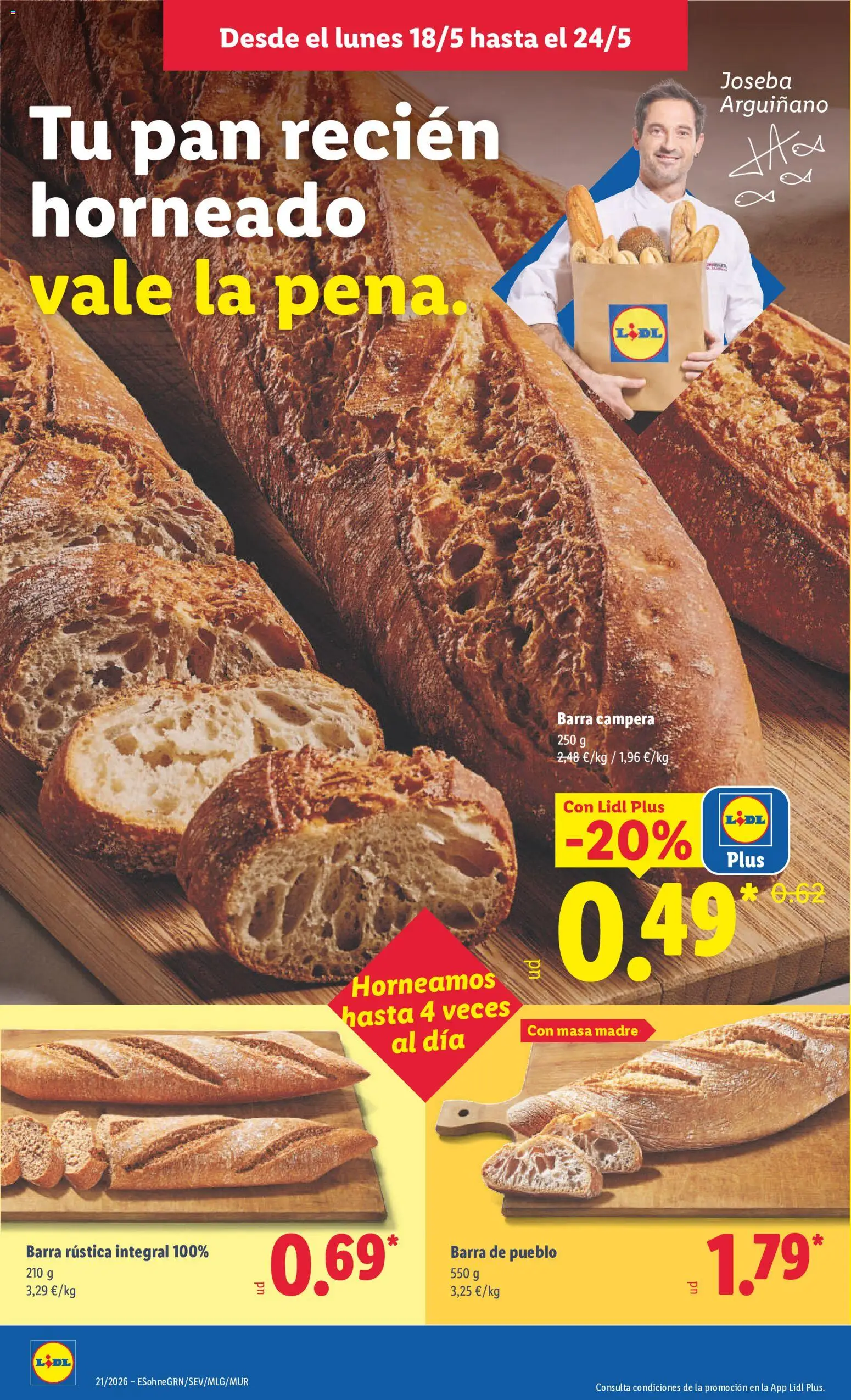 Lidl folleto │ válido desde el 18.05.2026 | Página: 18 | Productos: Pan