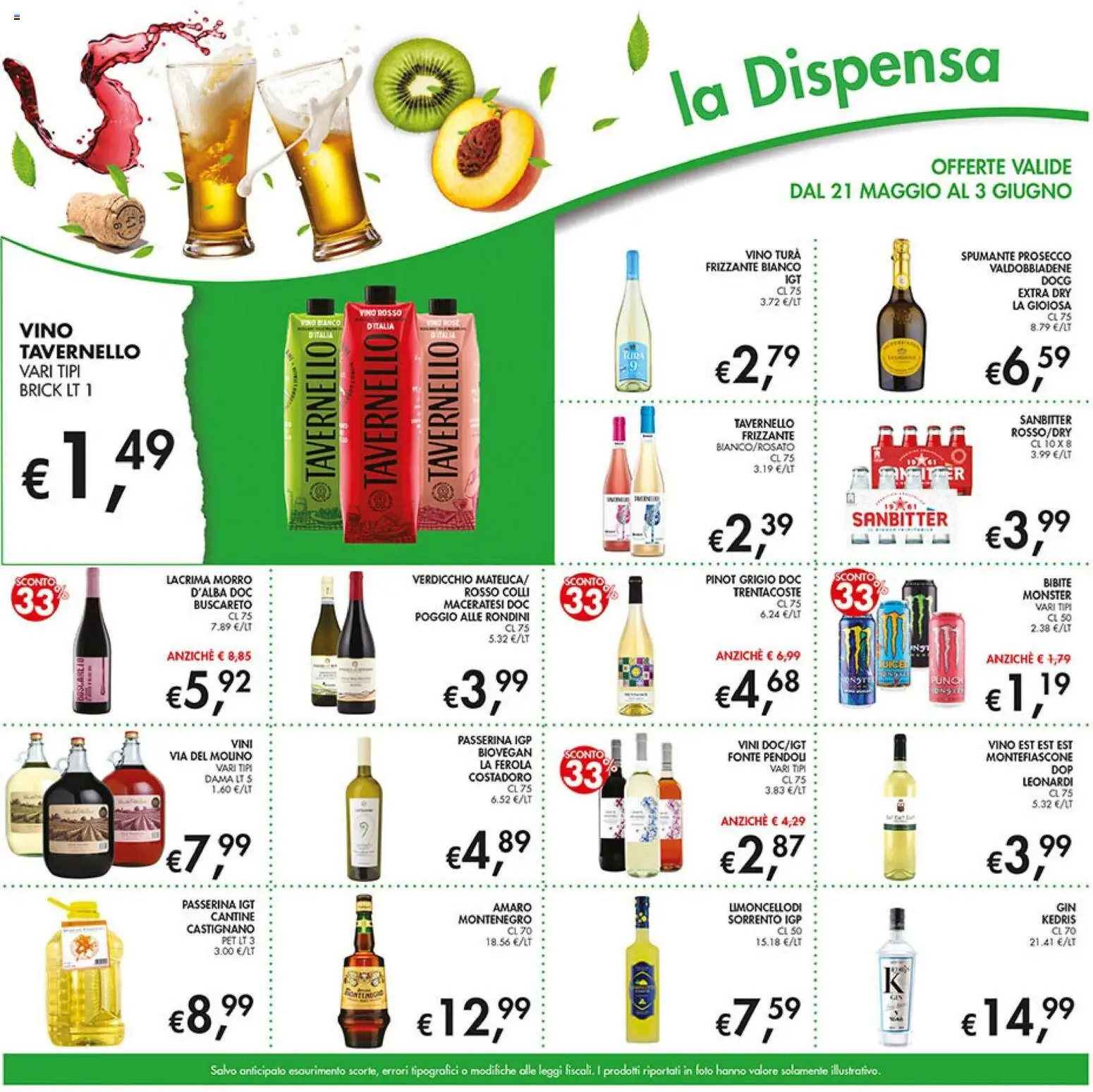 Volantino Coal del 21.05.2026 | Pagina: 15 | Prodotti: Prosecco, Spumante, Bibite, Vino rosso