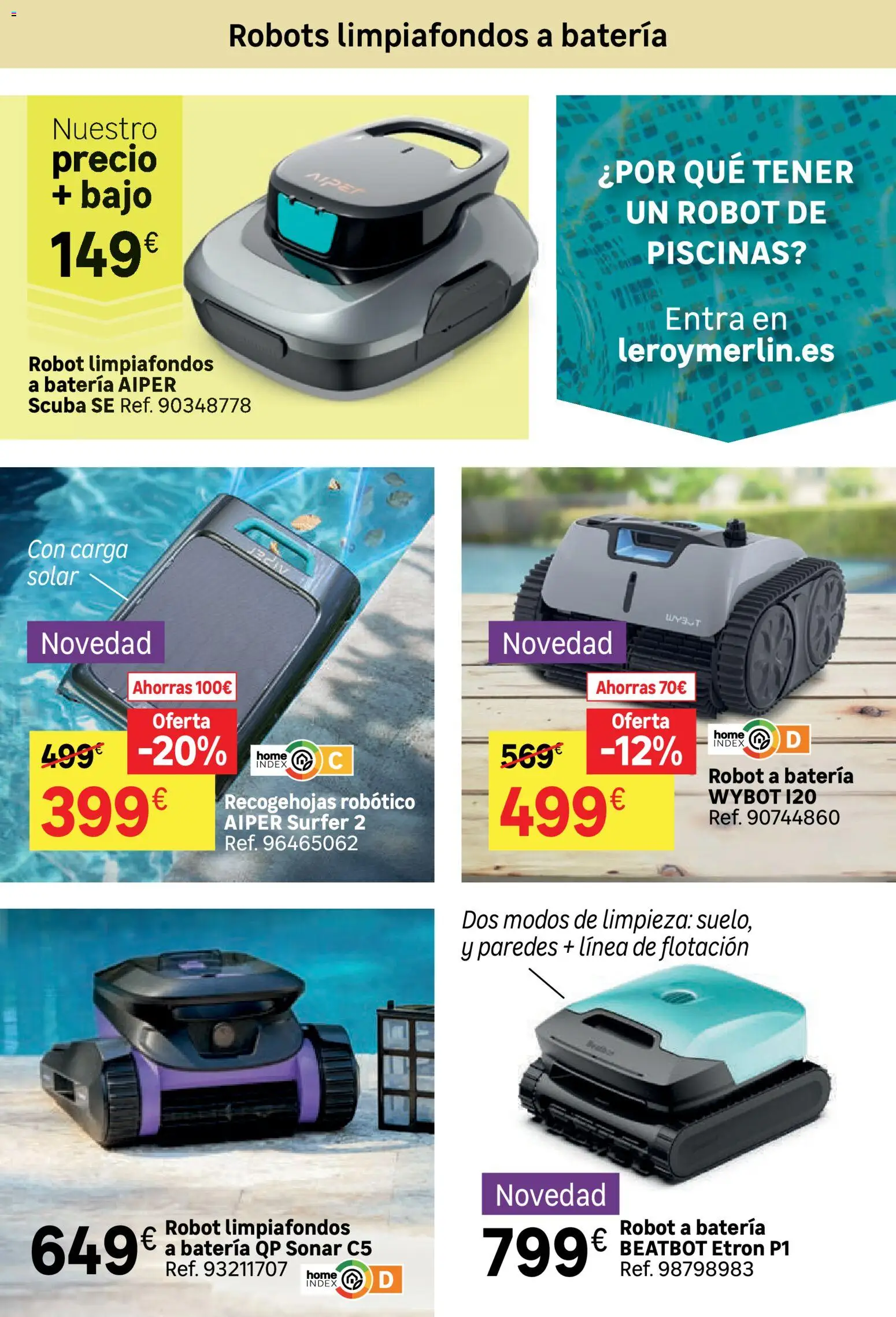 Leroy Merlin catálogo │ válido desde el 24.03.2026 | Página: 63 | Productos: Robot, Batería