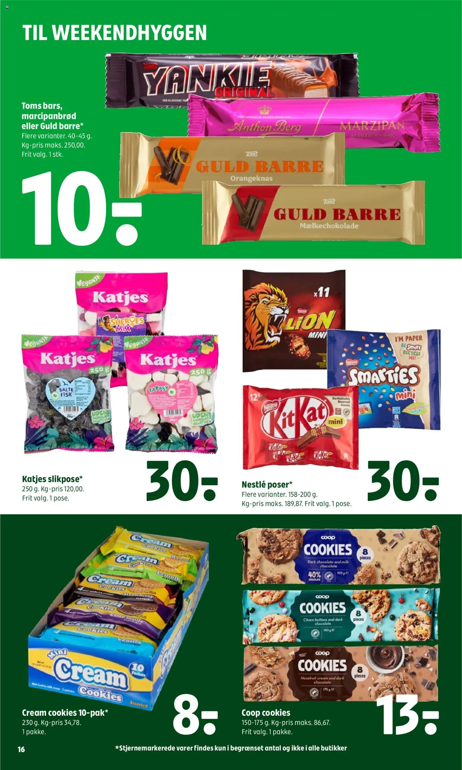 Coop 365 tilbudsavis – gyldig fra 06/08/2026 | Side: 20 | Produkter: Fisk, Cookies, Marcipanbrød