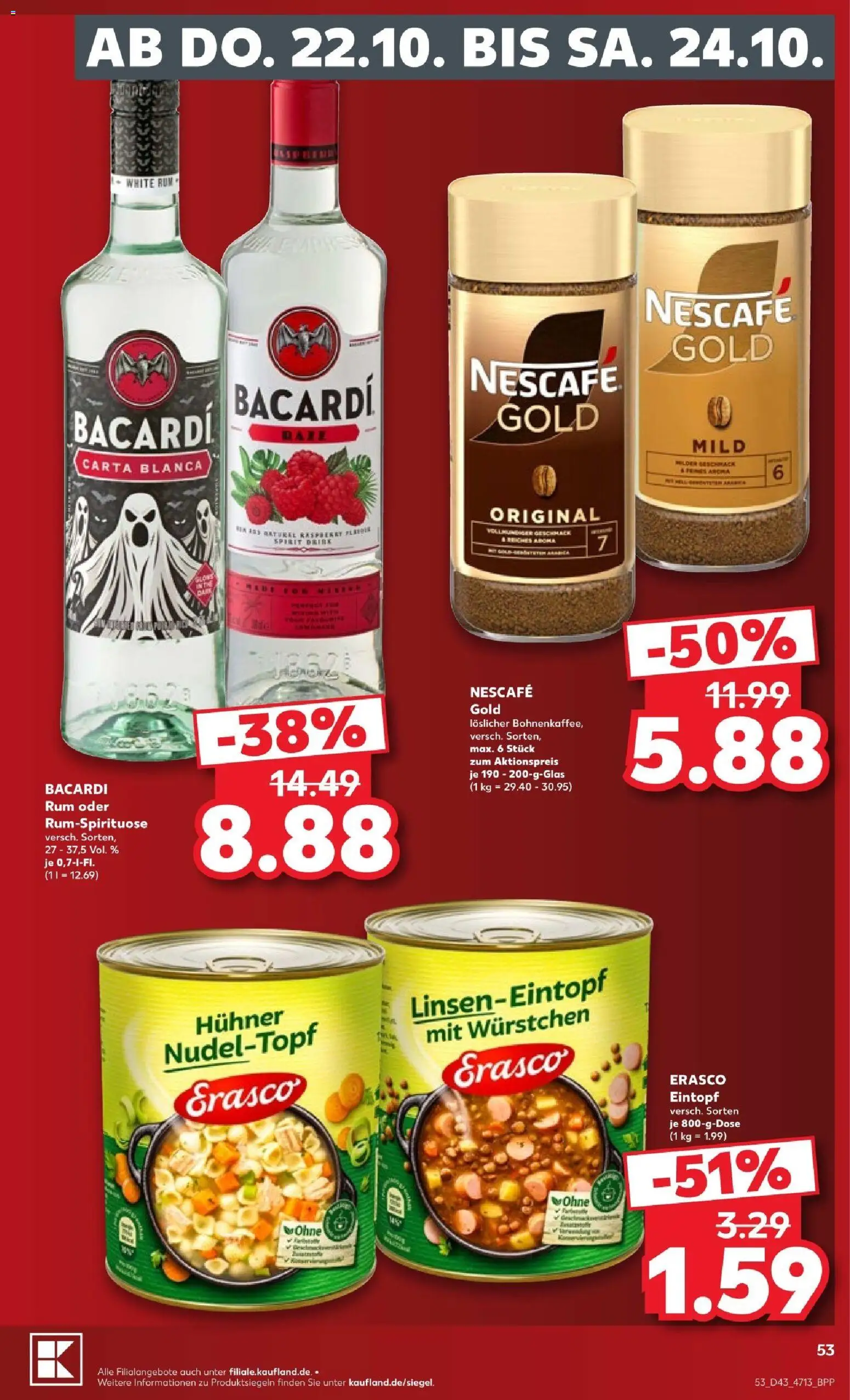Kaufland Prospekt Zeitz – gültig ab 18.10.2026 | Seite: 53 | Produkte: Wilthener, Käse, Volvic, Paulaner