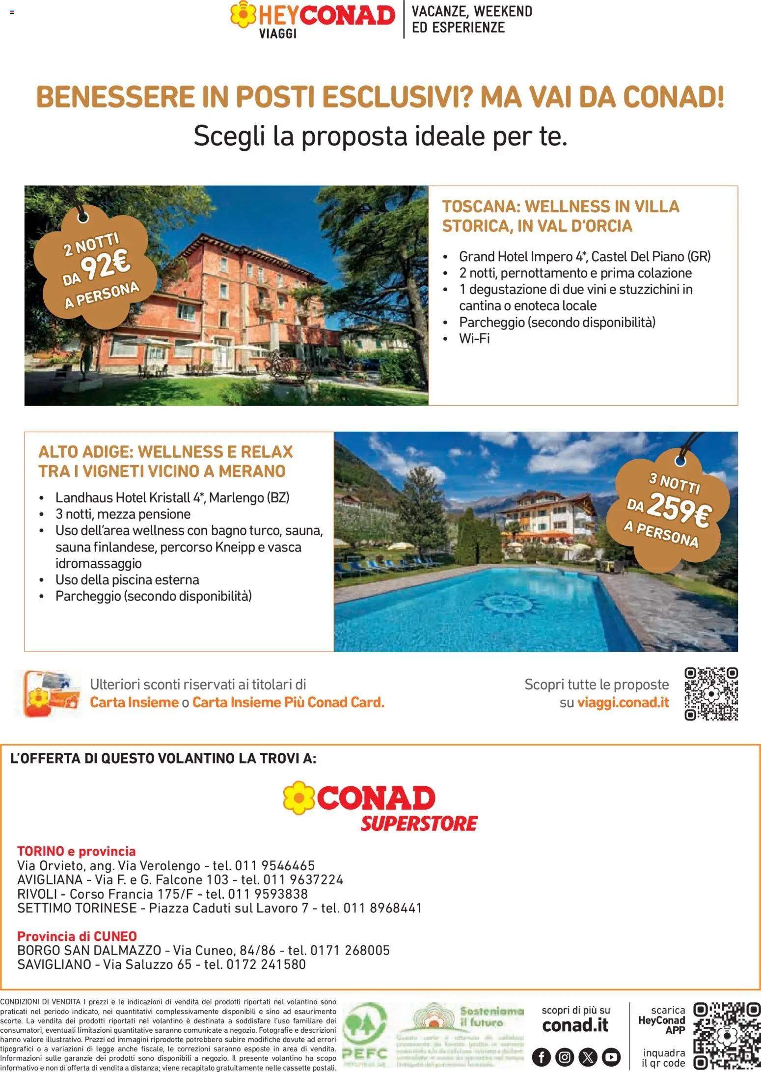 Volantino Conad del 04.06.2026 | Pagina: 16 | Prodotti: Piscina, Enoteca, Bagno