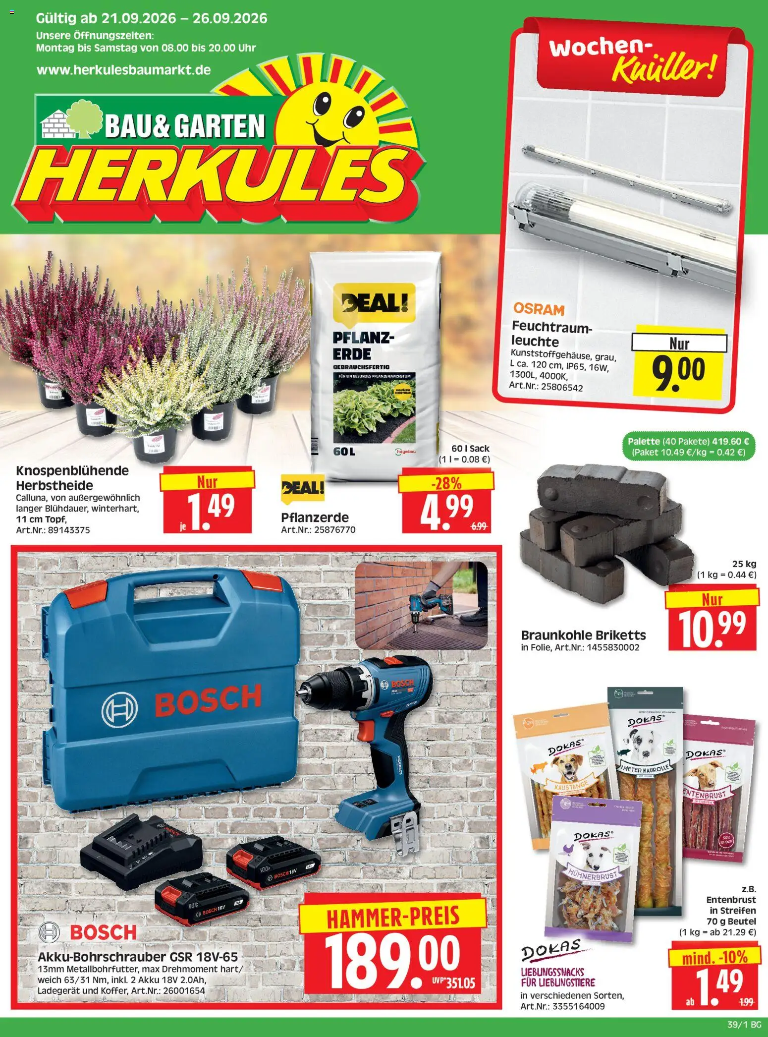 Herkules Monday 21 September Angebote Great Value