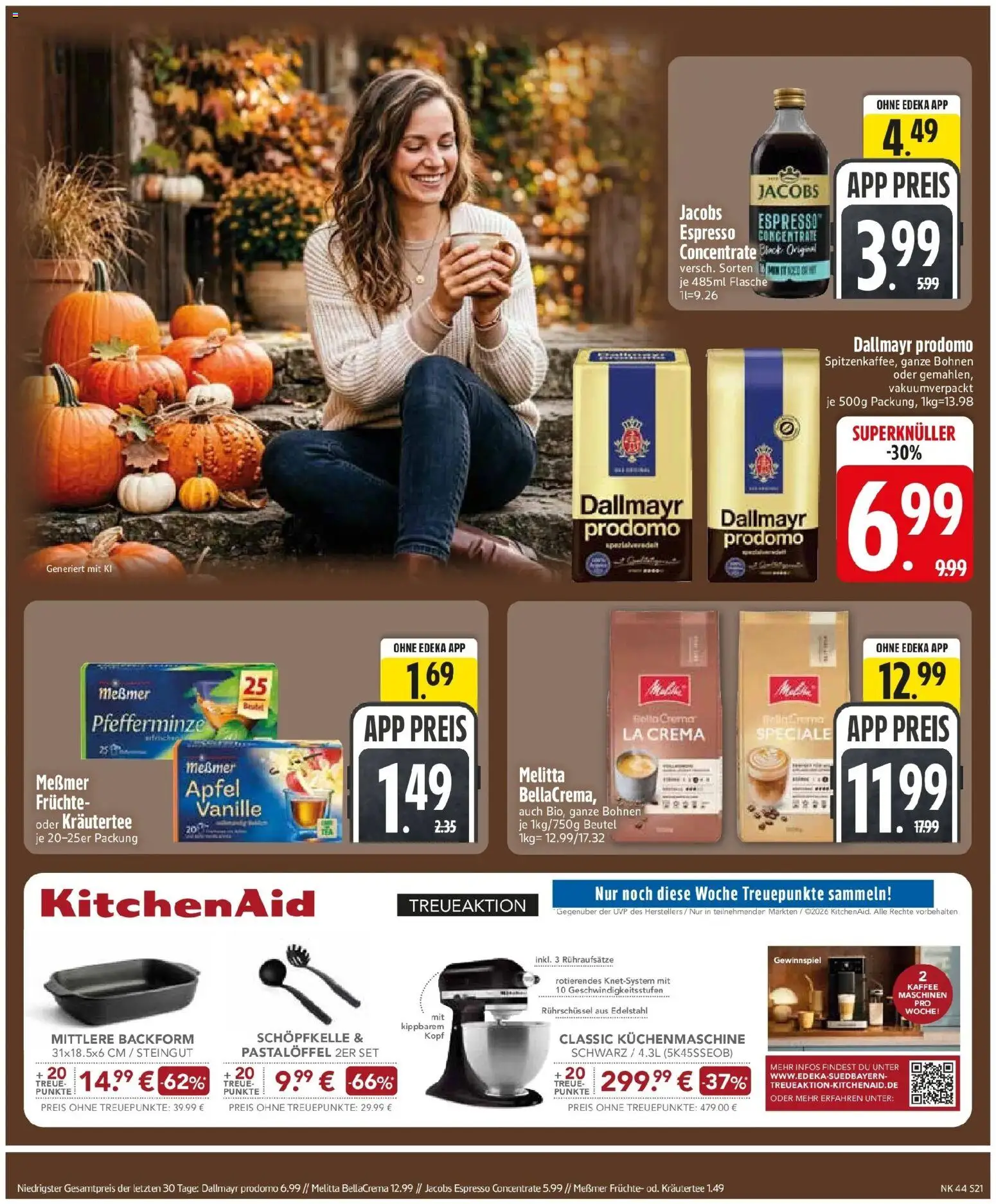 Edeka Prospekt Zolling (ab 26.10.2026) » Angebote Online | Seite: 23 | Produkte: Melitta, Messmer, Kräutertee, Dallmayr prodomo