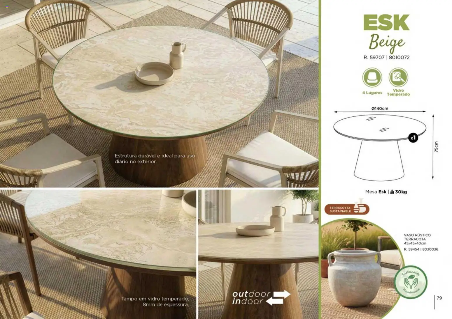Espaço Casa folheto Ar Livre 2026 │ válido de 07.03.2026 | Página: 79 | Produtos: Mesa, Vaso