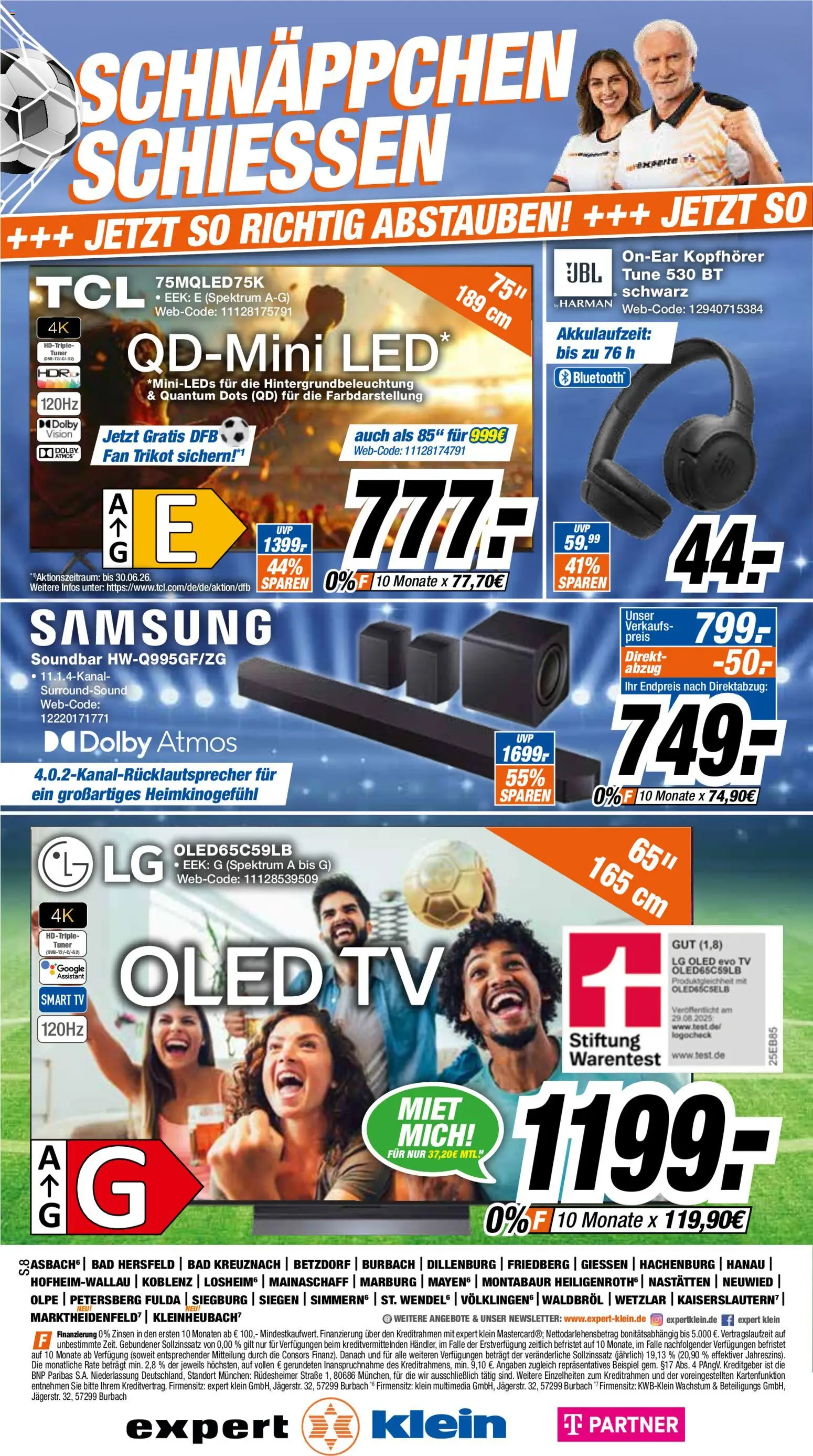 Expert Giessen – gültig ab 08.06.2026 | Seite: 8 | Produkte: LG, Smart TV, Soundbar, Kopfhörer