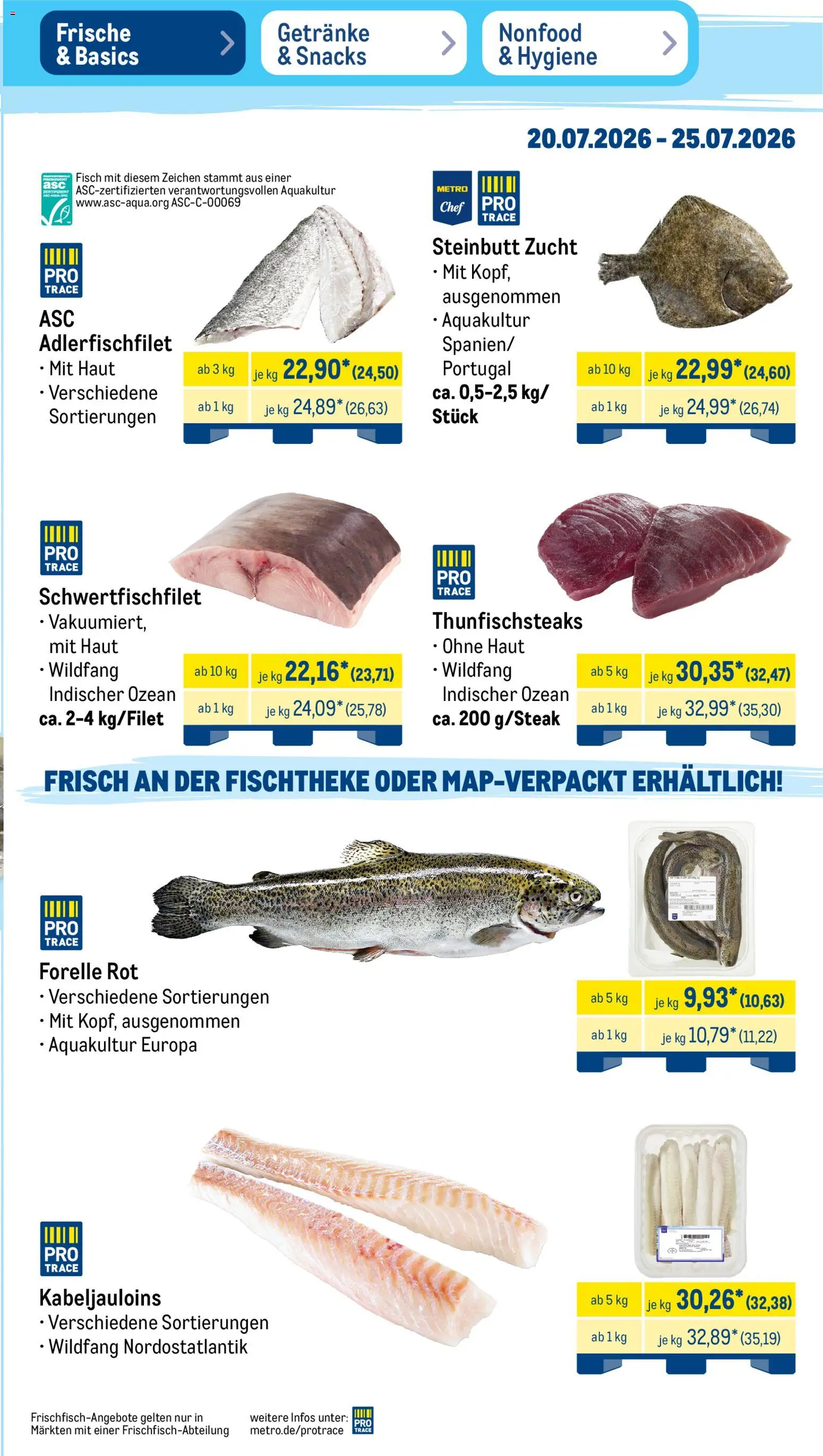 Metro NonFood-Angebote – gültig ab 20.07.2026 | Seite: 36 | Produkte: Fisch