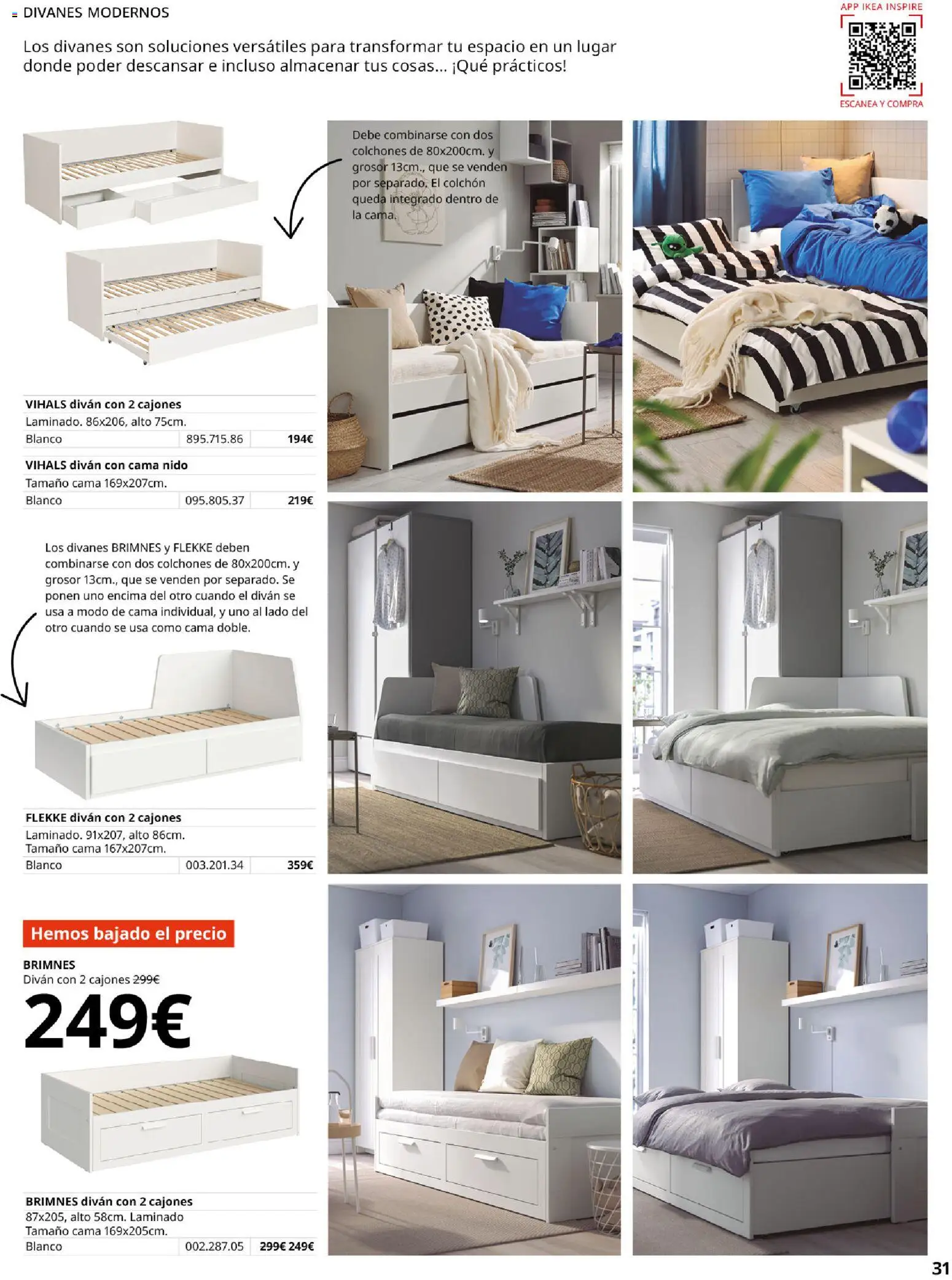 Catálogo IKEA Muebles para el dormitorio │ válido desde el 01/02/2026 | Página: 31 | Productos: Colchon, Cama