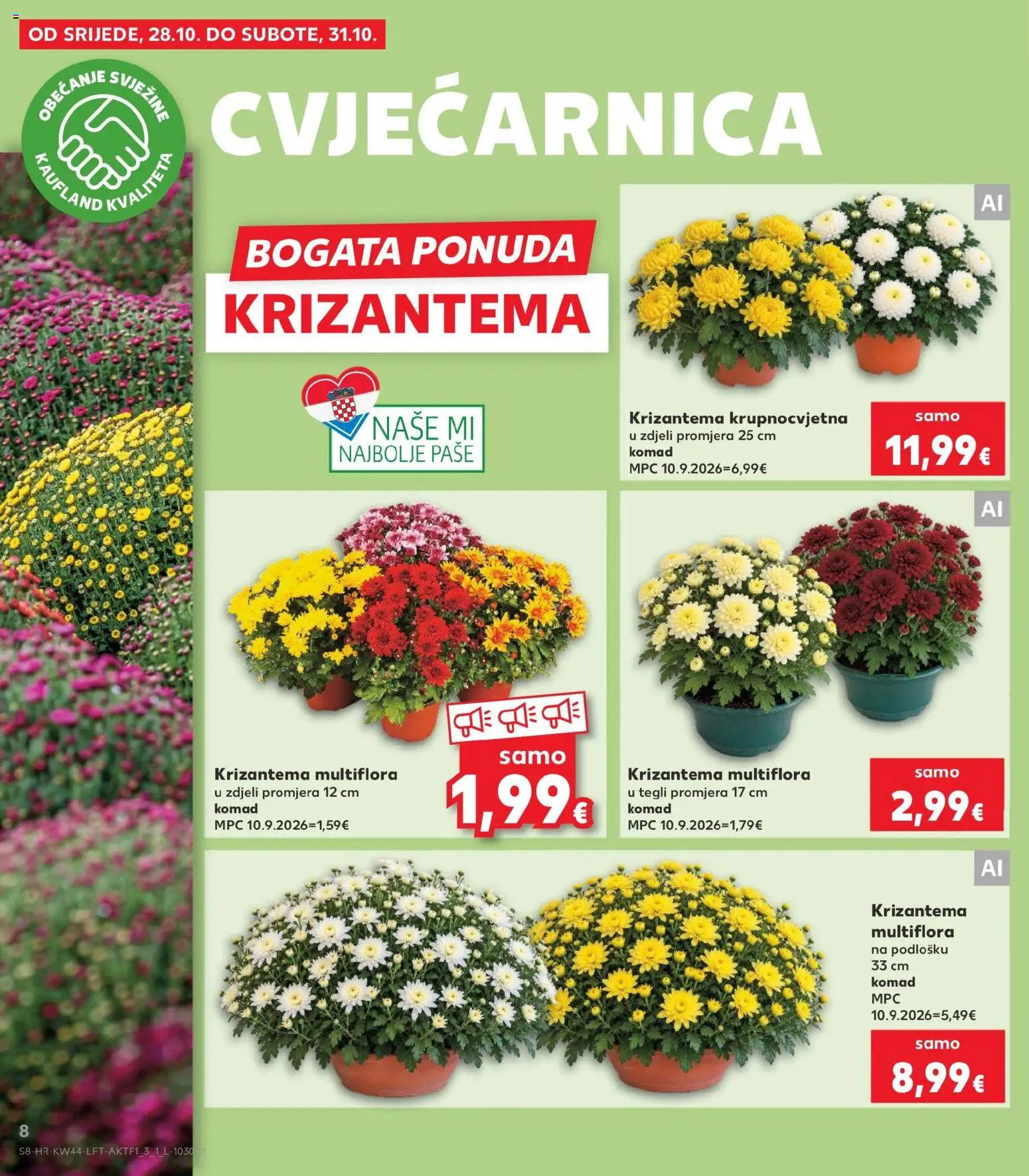 Kaufland HR akciós ujság - amely érvényes a következő dátumtól: 2026.10.28. | Oldal: 8