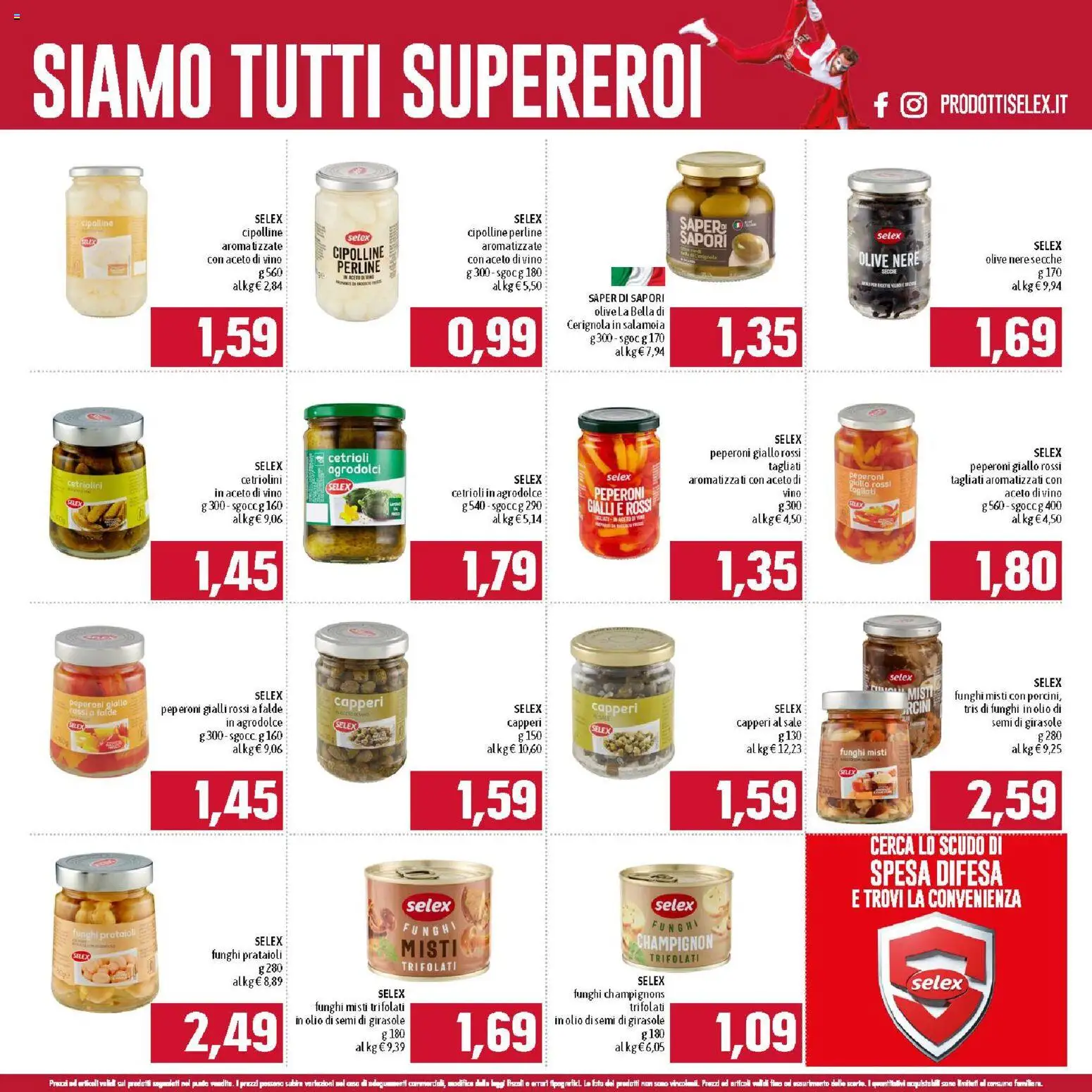 Volantino Famila del 01.02.2026 | Pagina: 5 | Prodotti: Peperoni, Olio, Vino, Olio di semi di girasole