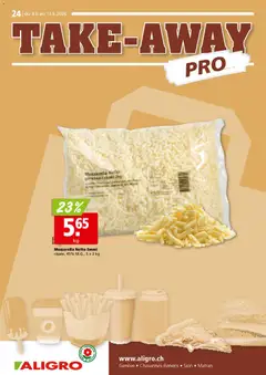 Aligro aktionen Take-away Chavannes, Matran, Genève, Sion ab 08.06.2026 gültig