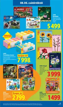 Lidl akciós újság - amely érvényes a következő dátumtól: 2026.08.06. | Oldal: 33 | Termékek: Virágok, Duplo, Játékok