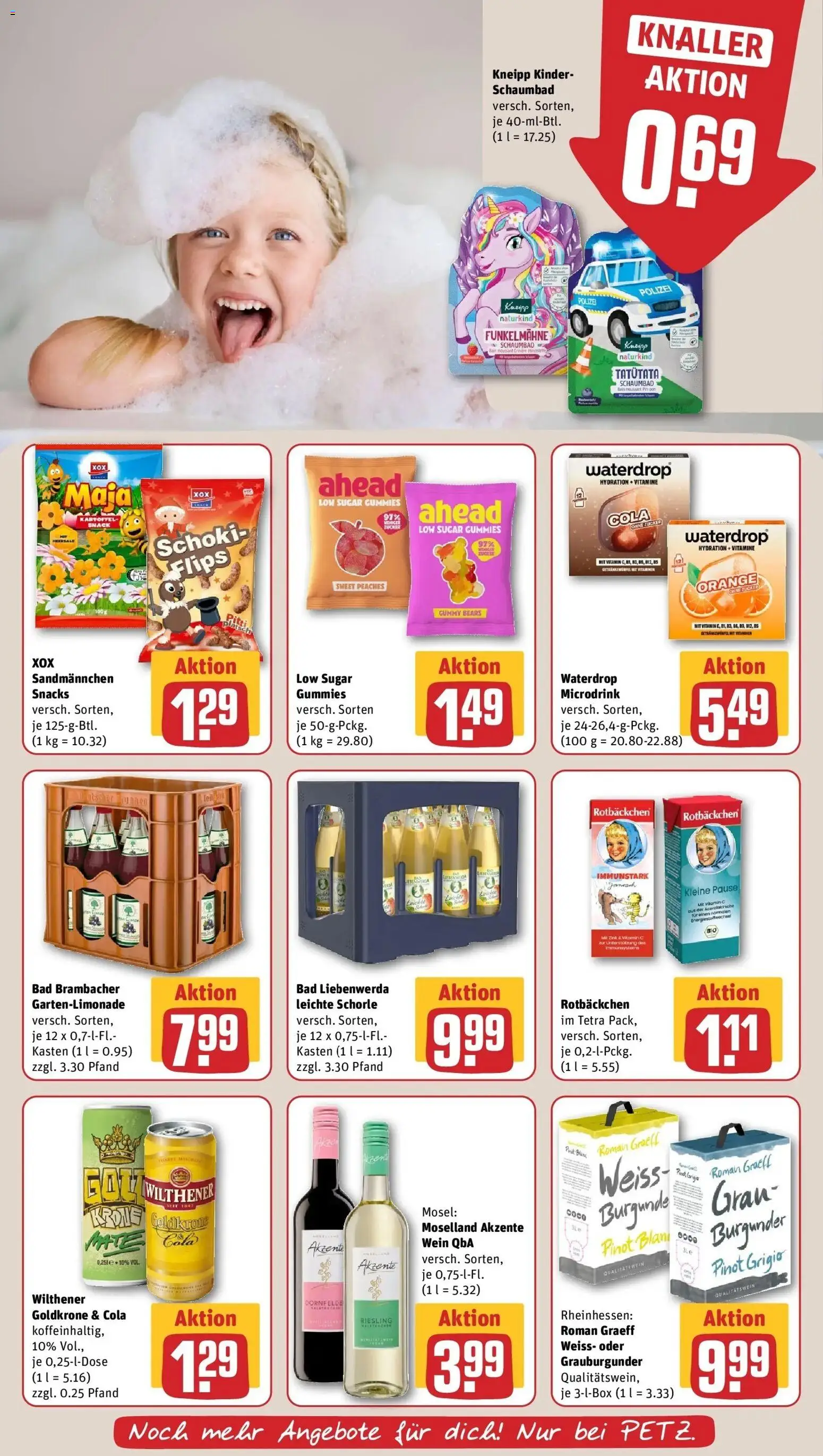 REWE Prospekt ab 03.08.2026 zum Blättern » Angebote | Seite: 11 | Produkte: Cola, Wilthener, Bad, Wein