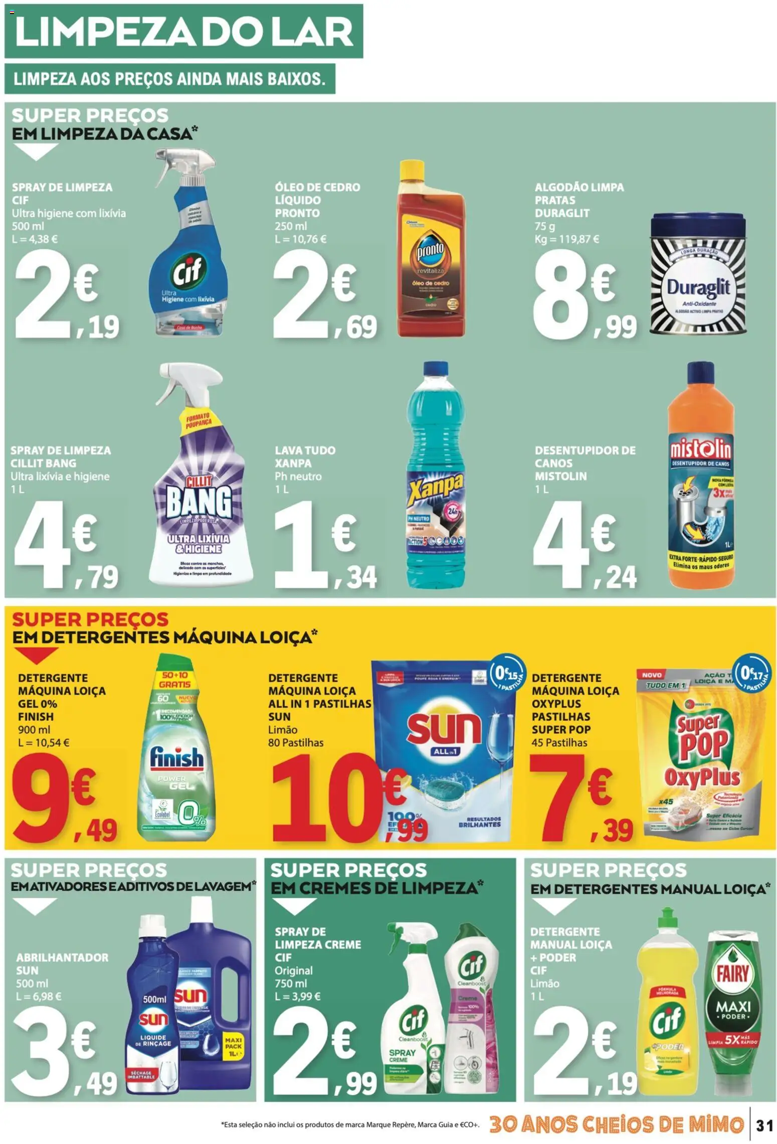 E.Leclerc folheto │ válido de 30.04.2026 | Página: 31 | Produtos: Agua, Algodão, Óleo, Creme