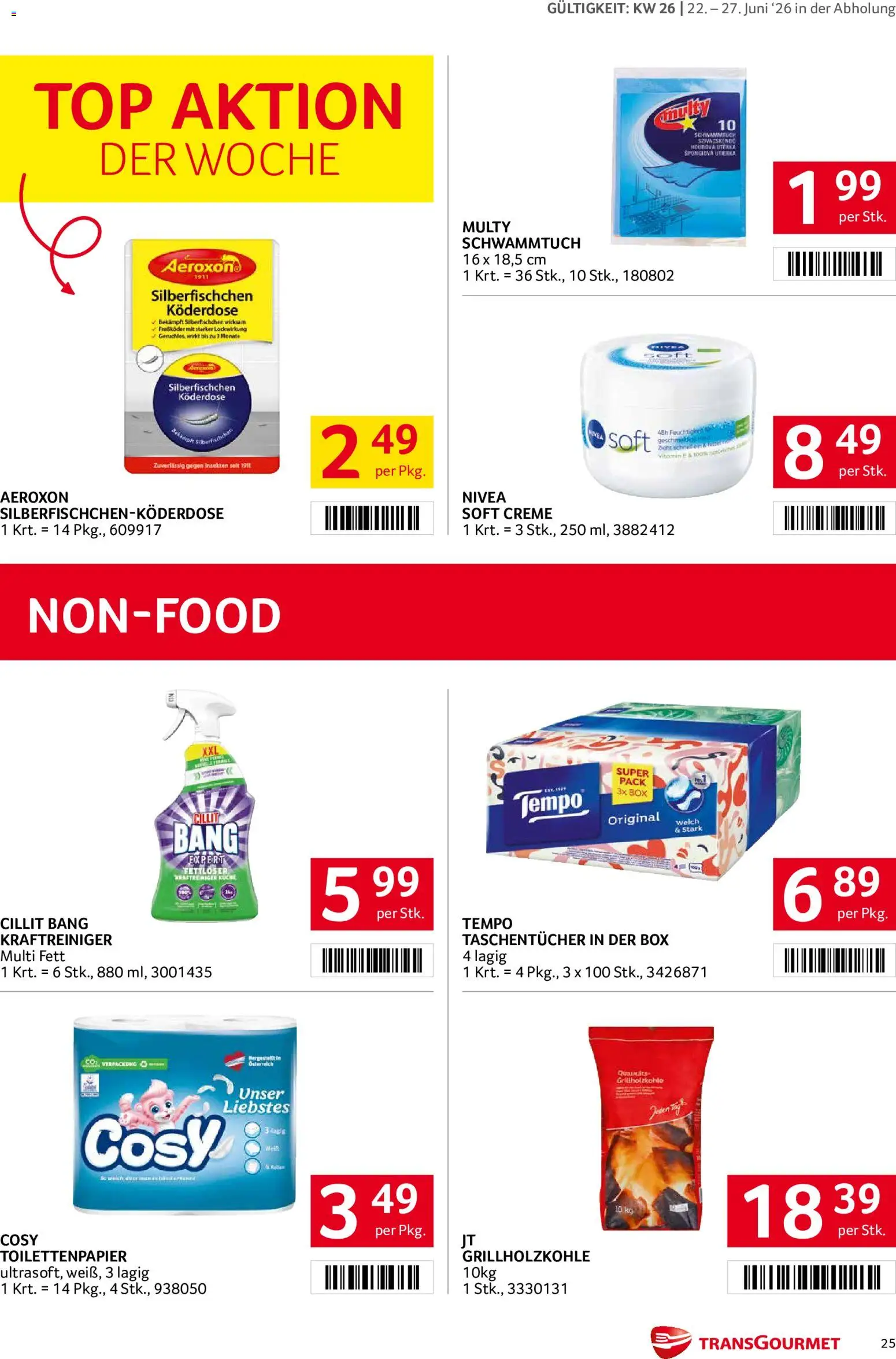 Transgourmet Flugblatt gültig ab 22.06.2026 | Seite: 24 | Produkte: Box, Creme